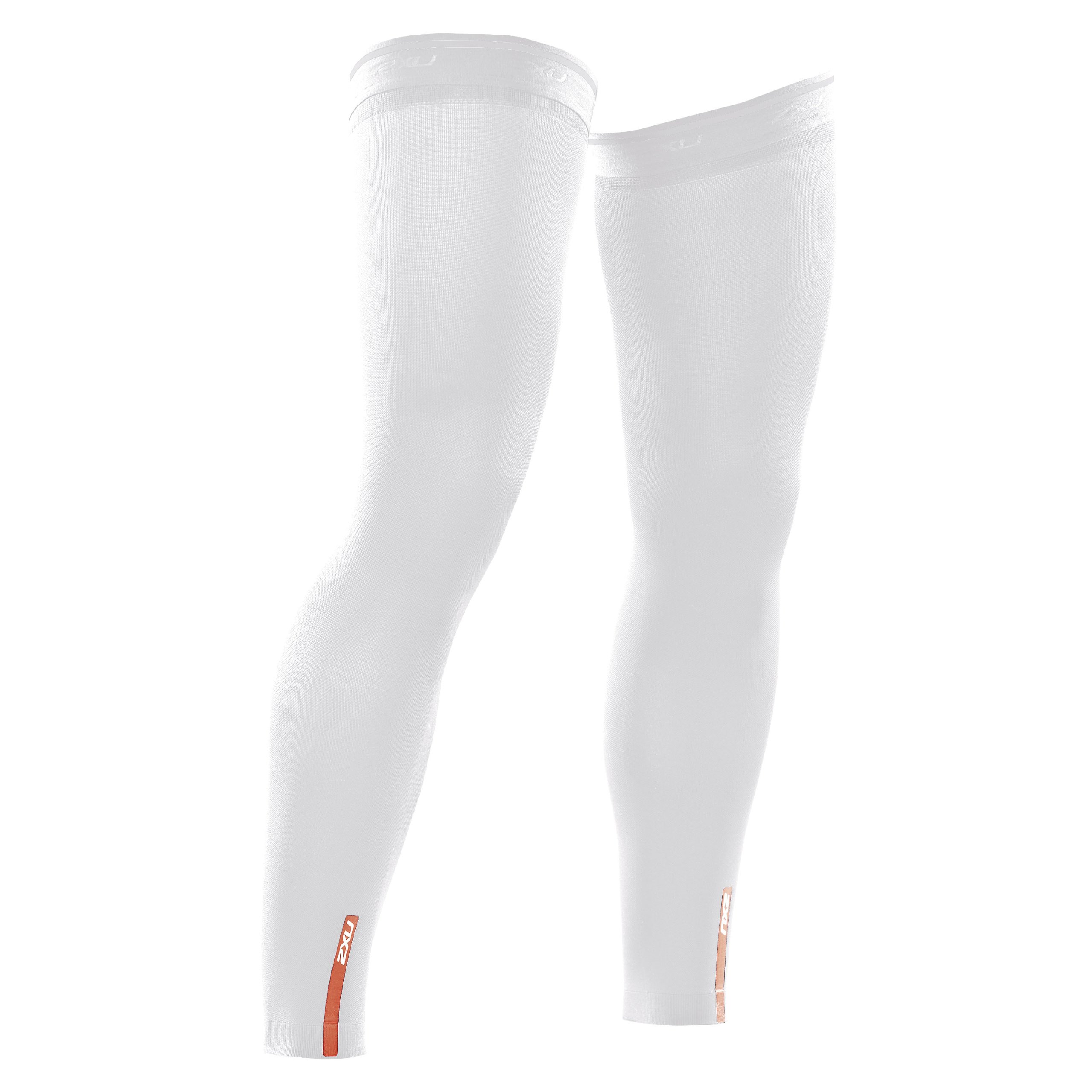 2XUUA1953B-COMPRESSION LEG SLEEVES-WHT-XL