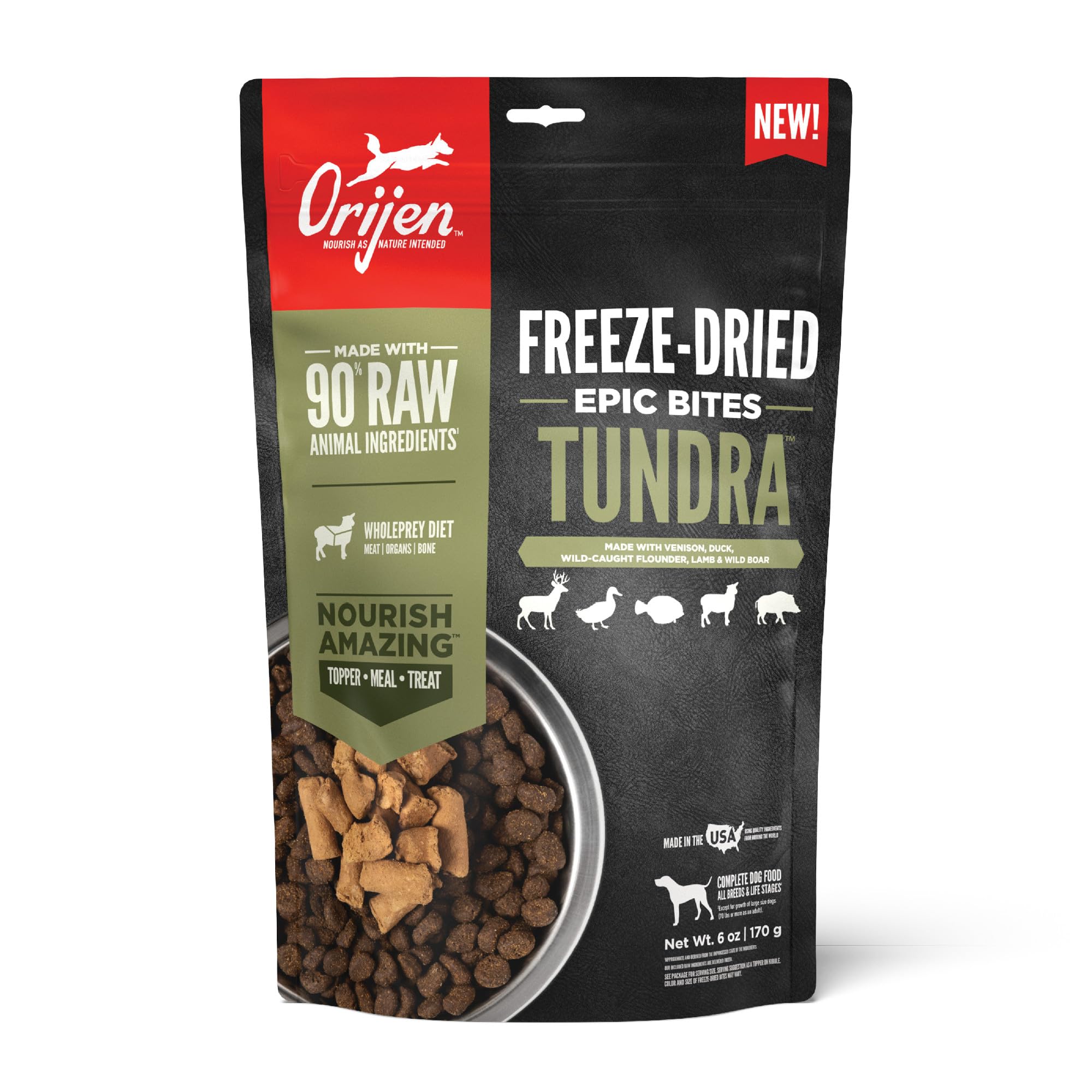 ORIJEN Tundra Freeze-Dried Epic Bites 6OZ