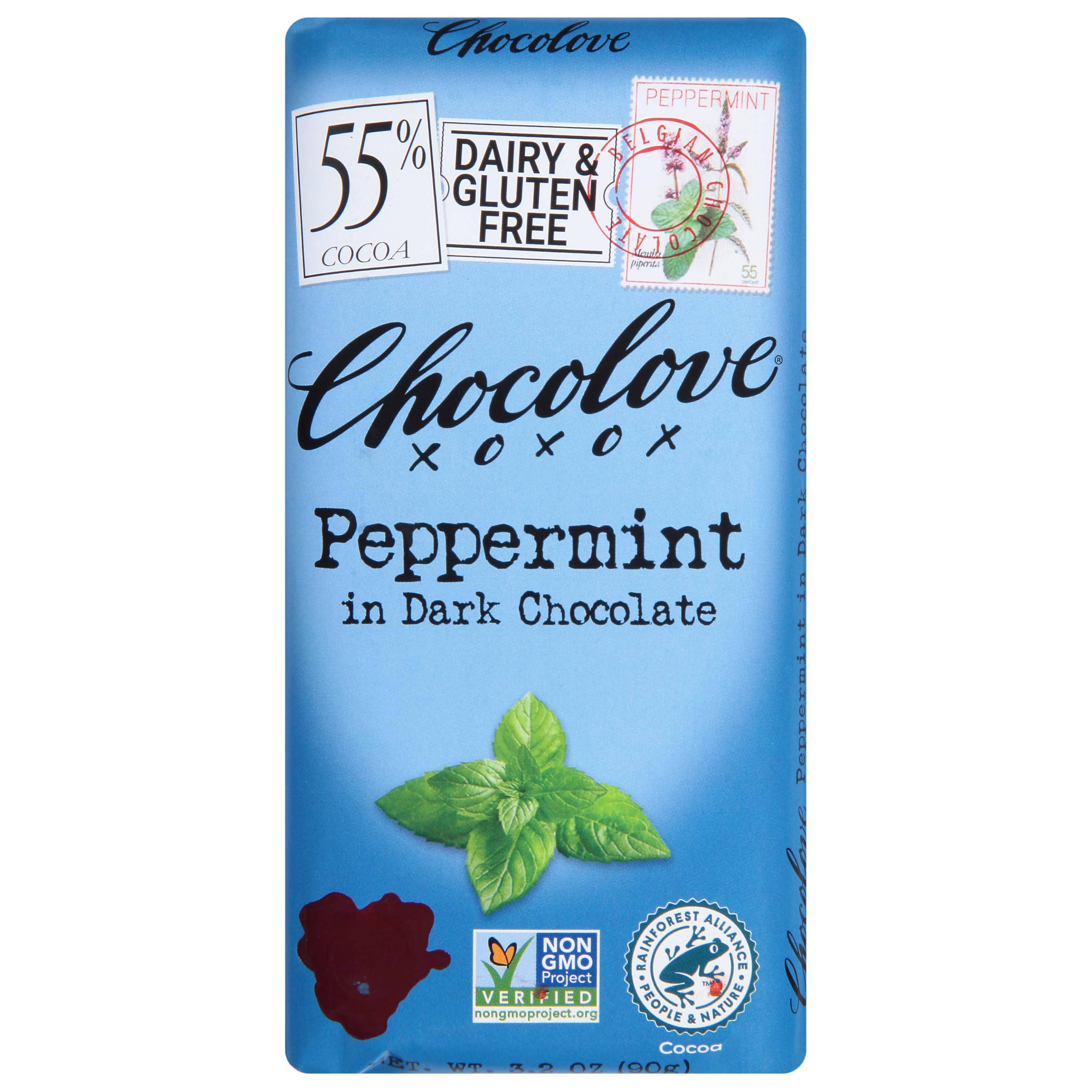 Chocolove Peppermint in Dark Chocolate, 3.2 oz