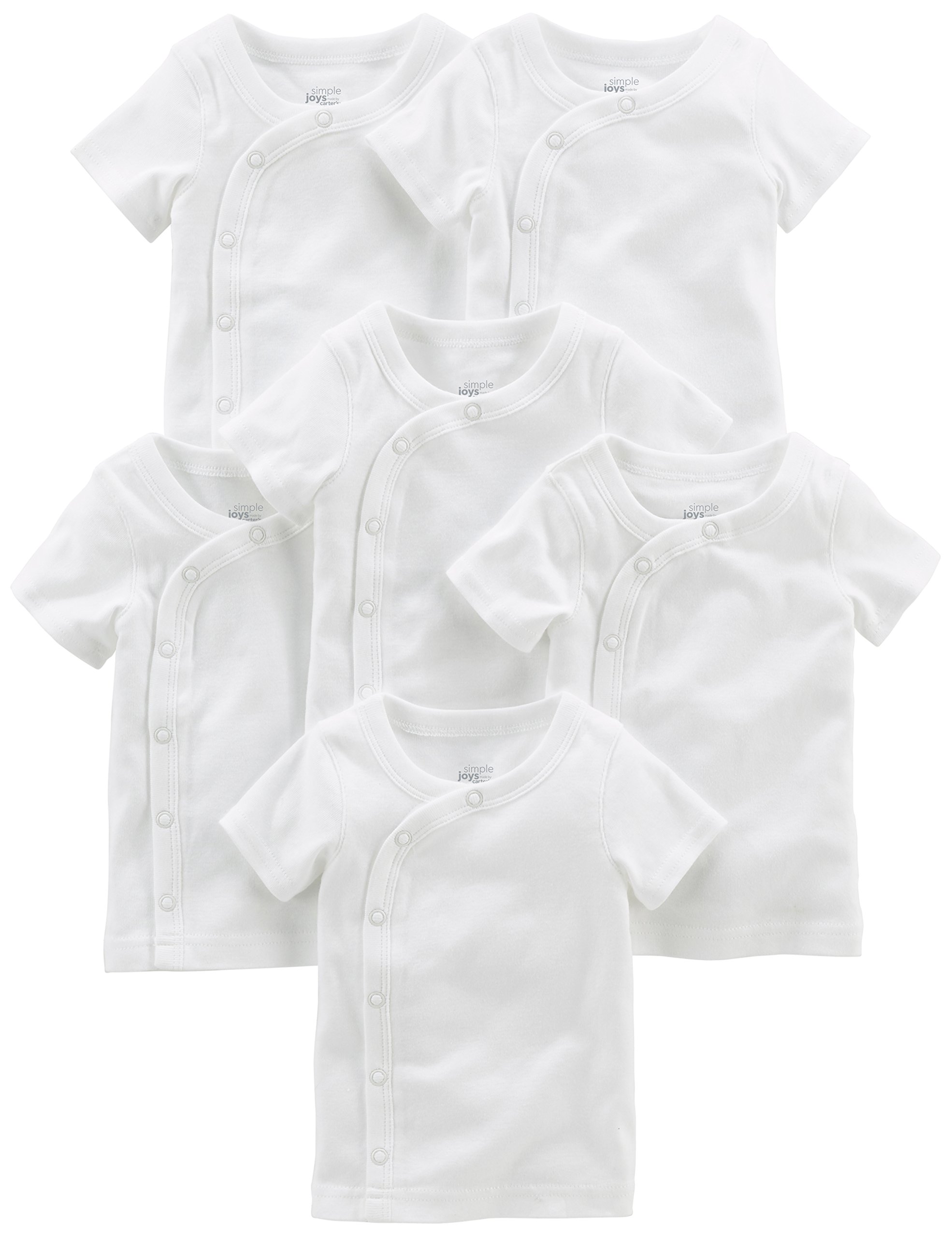 Simple Joys by Carter's baby-boys 6-pack Side-snap Short-sleeve Shirt