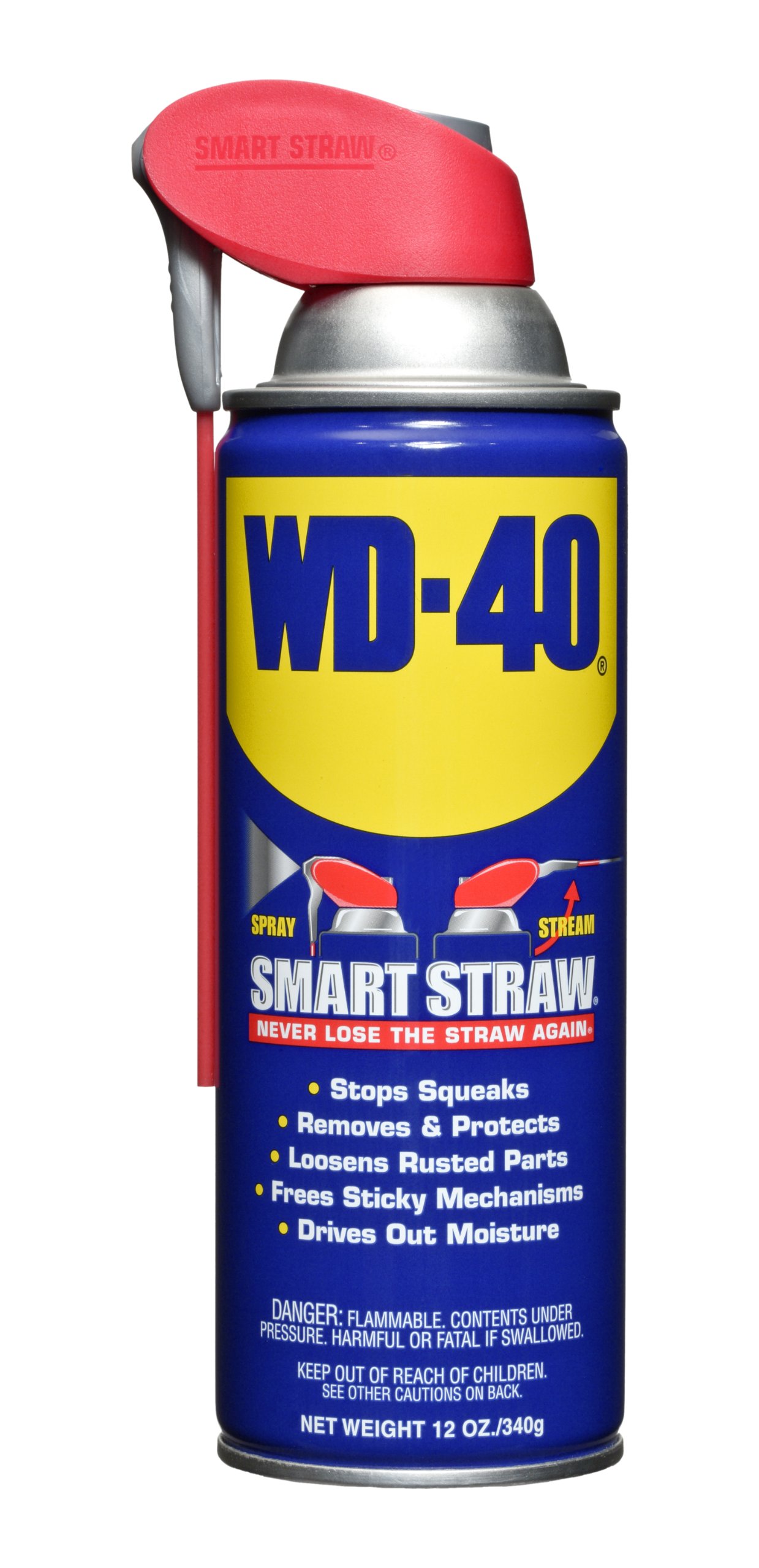 WD-40 10152 Multi-Use Product Spray with Smart Straw, 12-Ounce (Pack of 12)