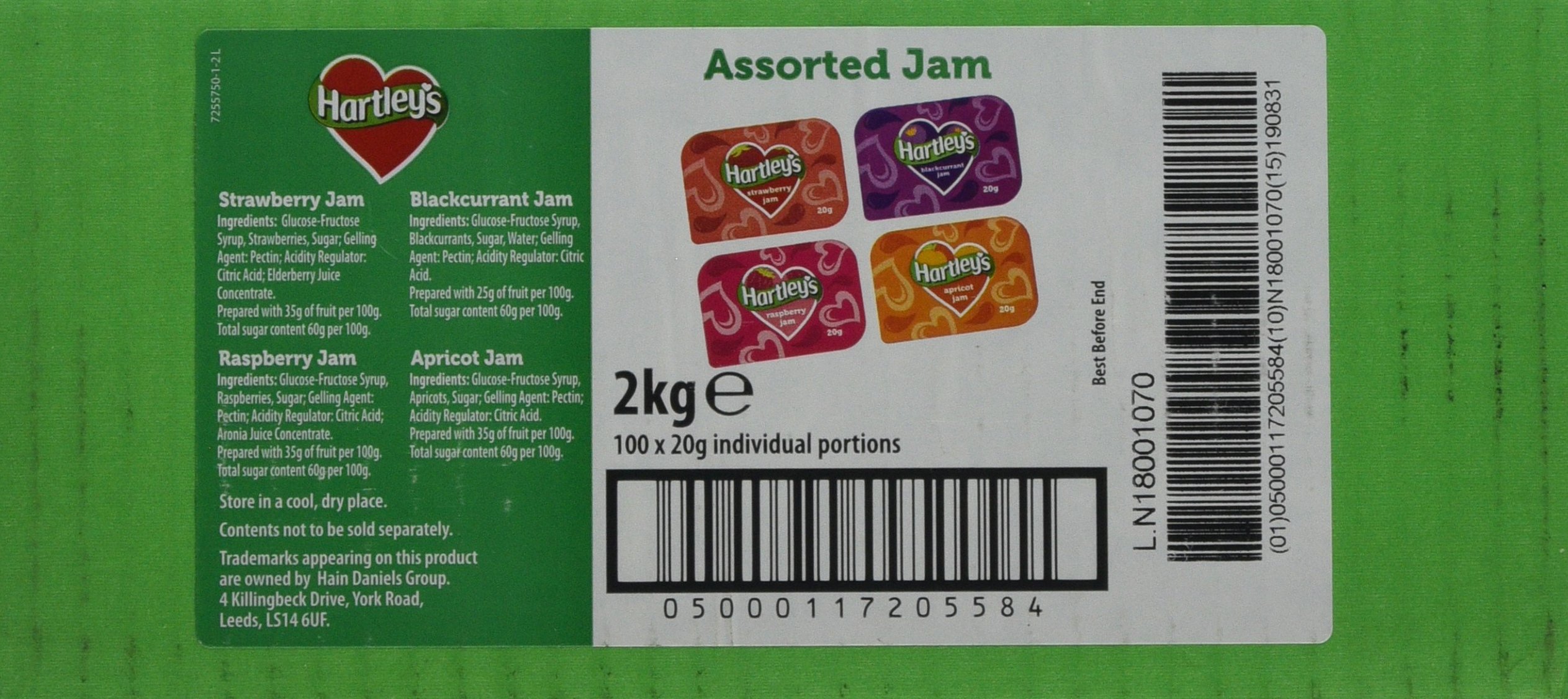 Hartley's Assorted Jam (Pack of 100)