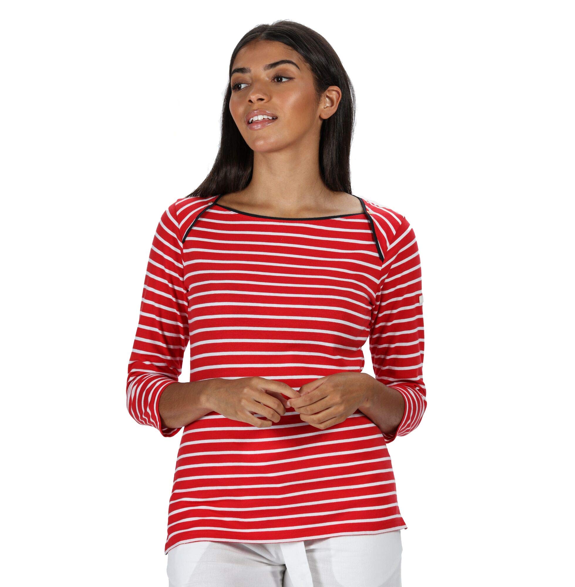 Regatta Women's Polina' Long Sleeve Cotton Boat Neck Jersey T-shirts/polos/vests