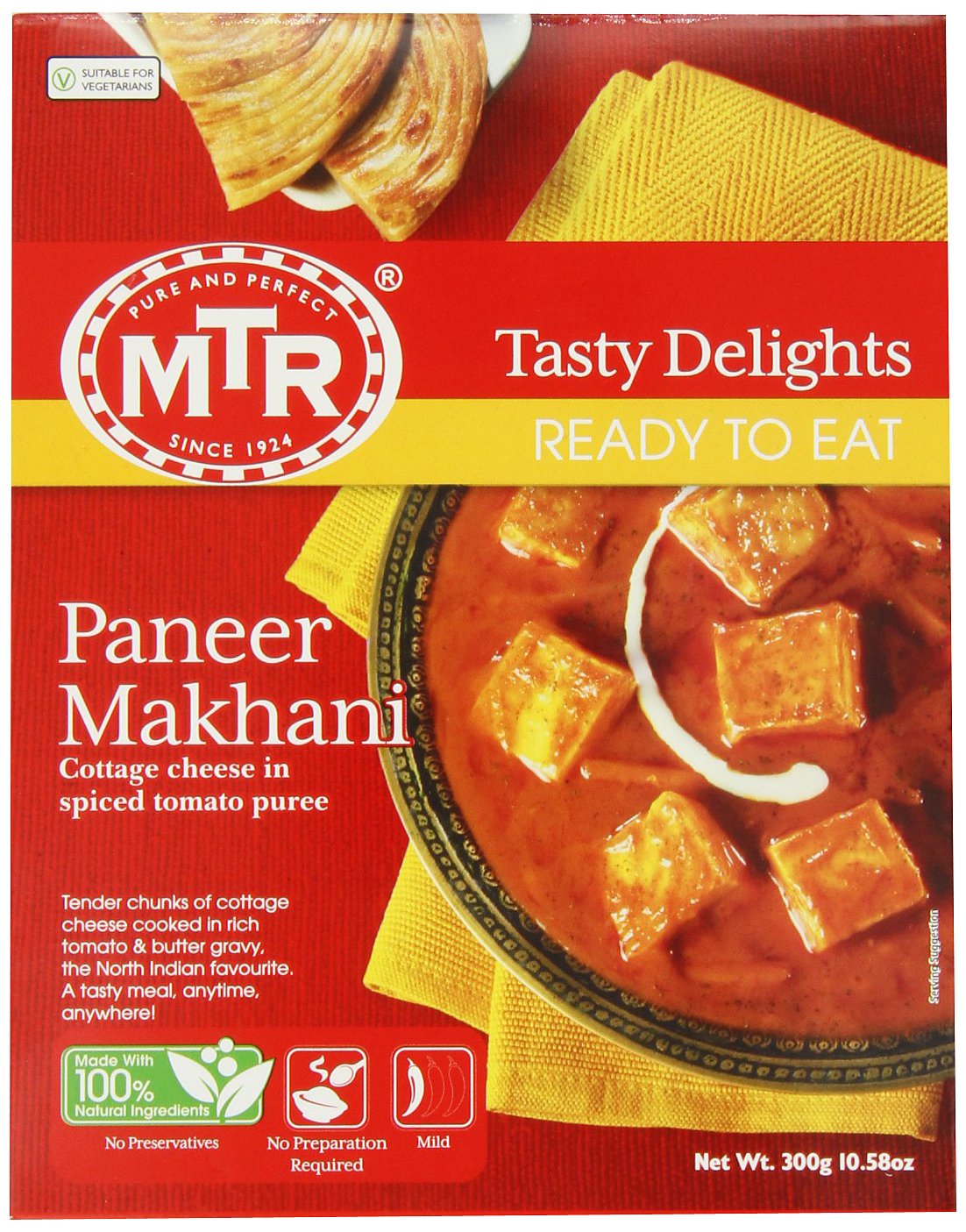 MTR Paneer Makhani, 10.58-Ounce Boxes (Pack of 5)