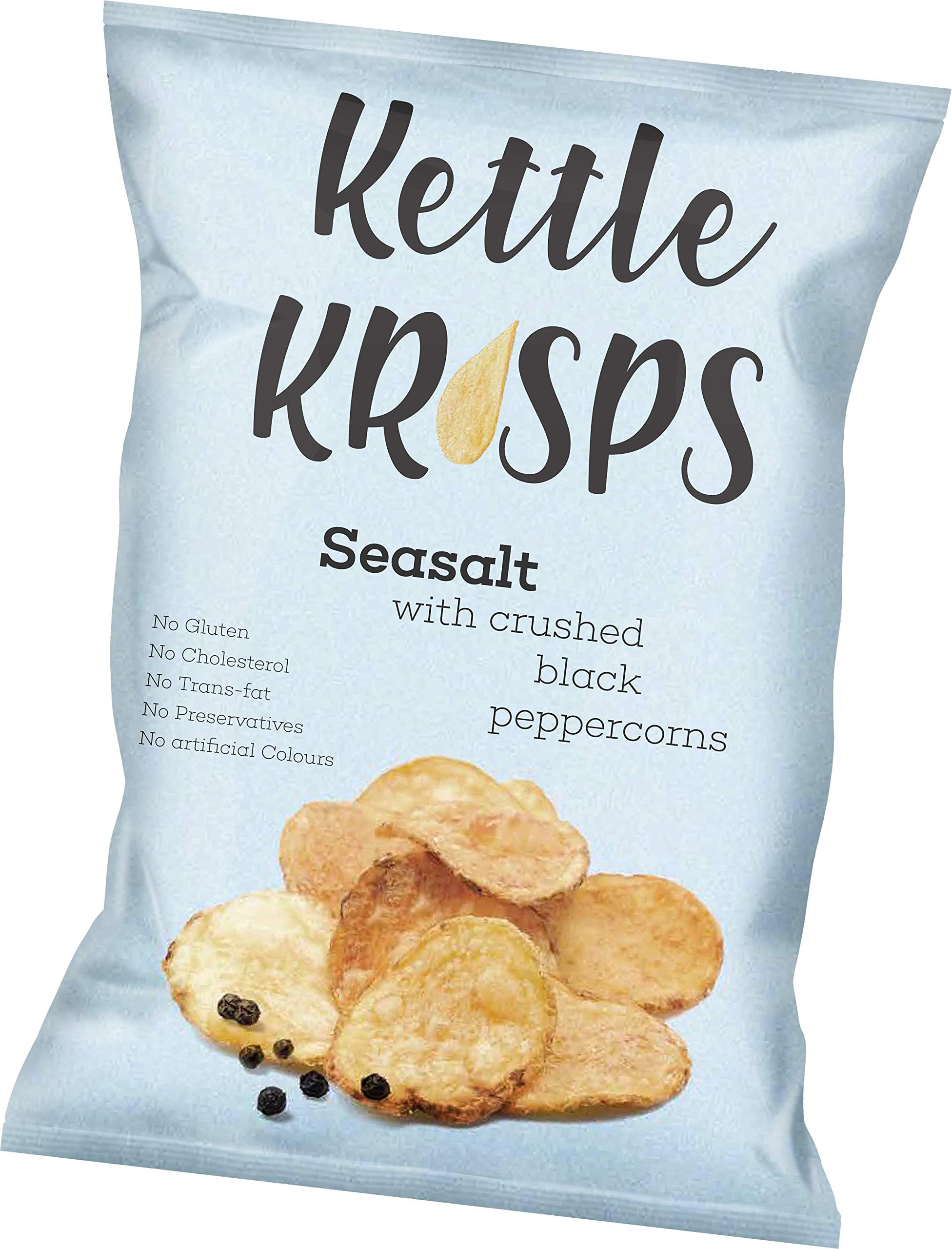 Kettle KrispsPotato Chips, Sea Salt With Crushed Pepper, 30 gm