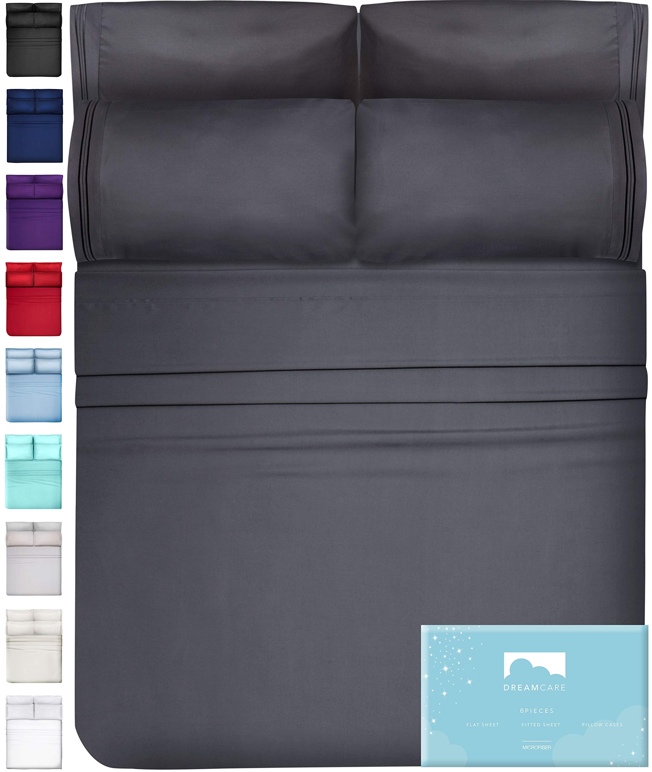 Deep Pocket Full Size Sheets Full Sheets - Full Bed Sheets Full Sheet Set Full Size Bed Sheets Full Size Bedding Sets Full Size Sheet Sets Full Bed Sheet Set Full Size Fitted Sheet Dark Gray