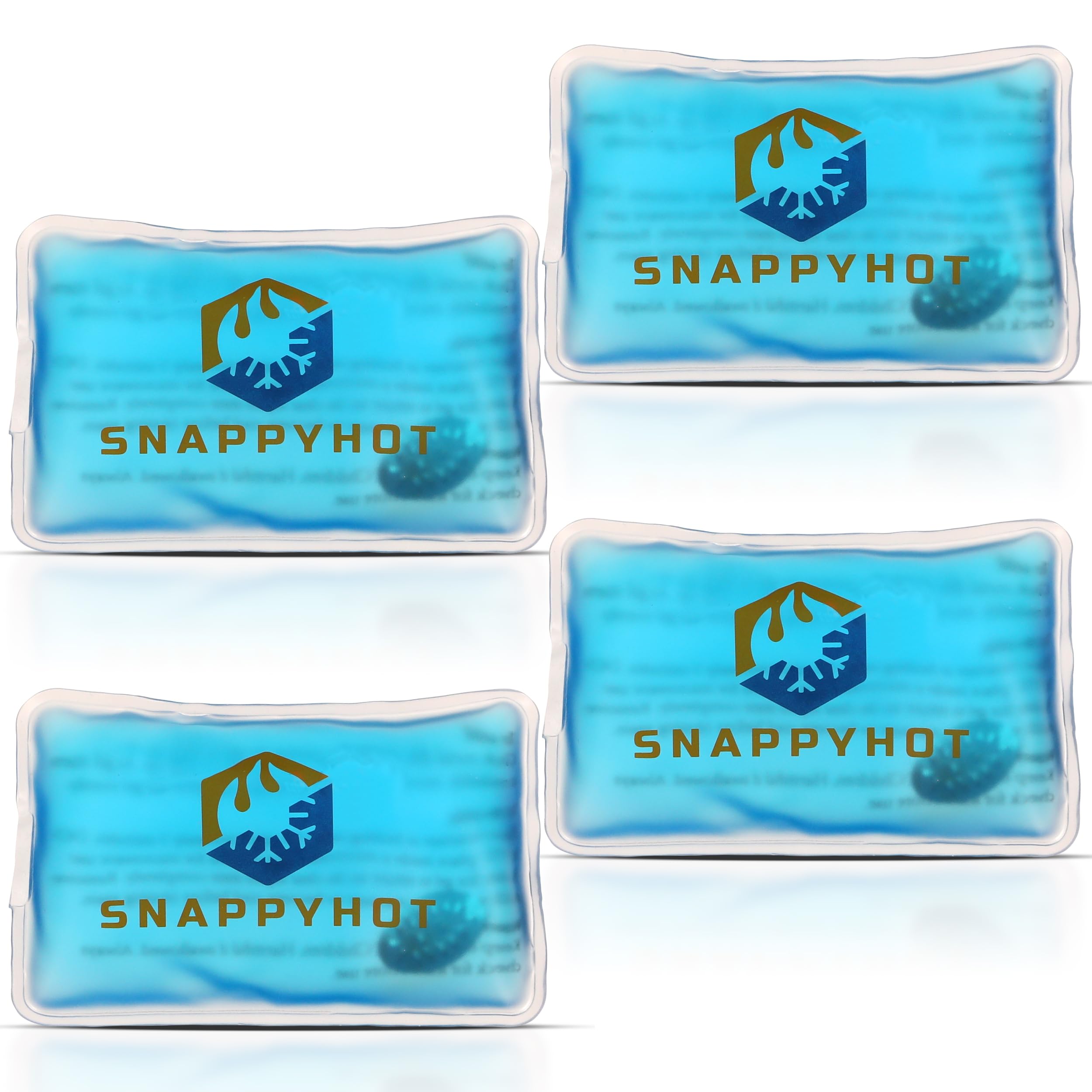 Snappy Hot Reusable Hand Warmer - Pack of 4 Easy to Use Gel Hand Warmers Reusable - Portable & Reusable Hand Warmers, Quick Warm Up Gel Hand Warmer