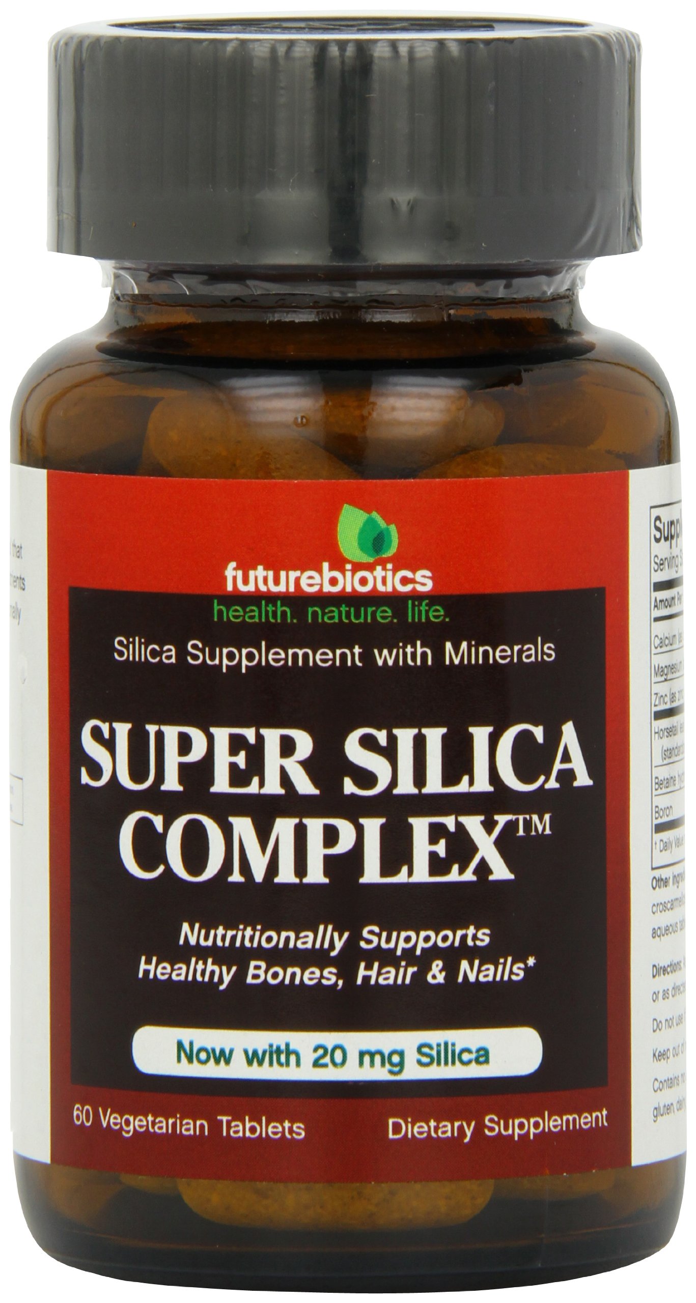 FuturebioticsSuper Silica Complex, Veg-Tablets, 60-Count (Pack of 2)