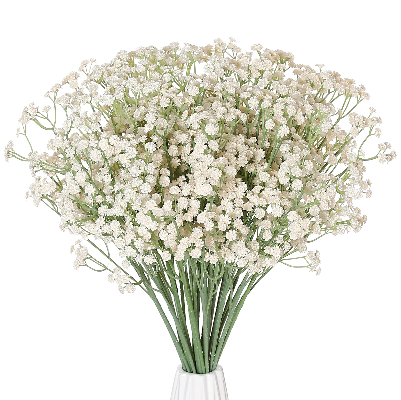 Duovlo 10pcs Babies Breath Flowers 23.6" Artificial Gypsophila Bouquets Real Touch Flowers for Wedding Home DIY Decor