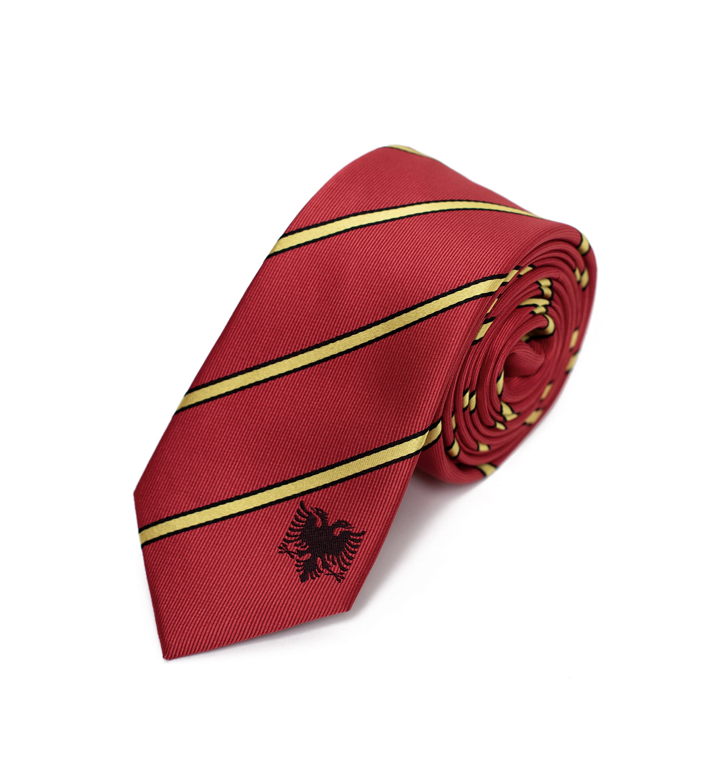 Statesman TiesAlbania Skinny Tie (2.5" Width) 100% Woven Silk