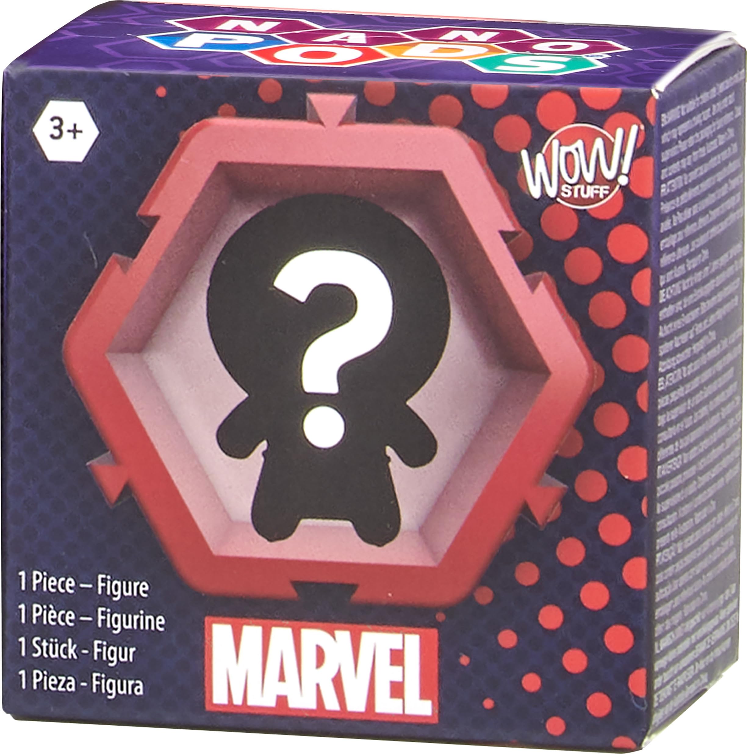 Mattel ​Nano PODS Connectable Collectable Marvel Surprise Toy Character Figures Inside Attached Pod, Connect to Other PODS (Styles May Vary)