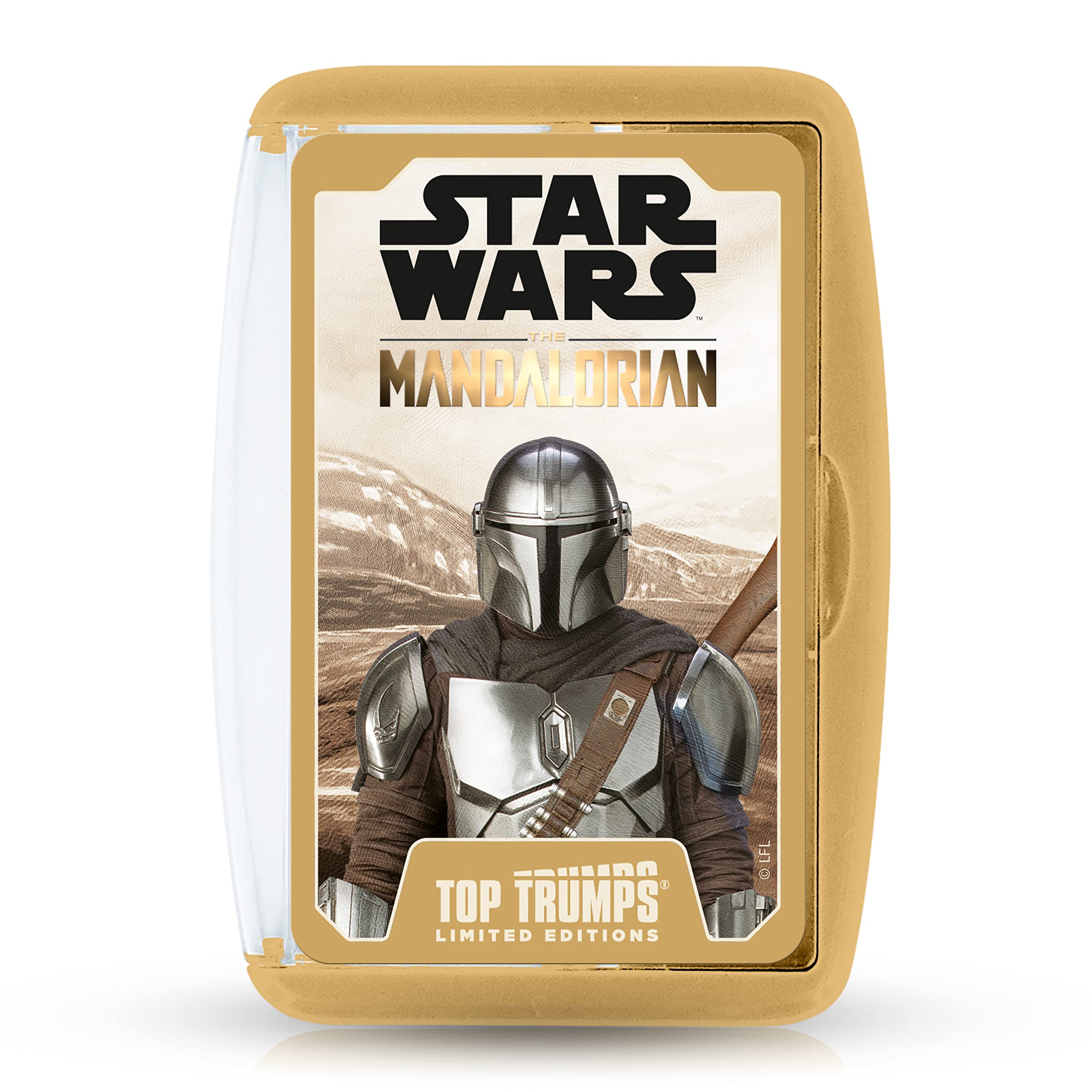 Top TrumpsStar Wars The Mandalorian Limited Editions Card Game, play with Greef Karga, Moff Gideon, Boba Fett, Koska Reeves, and Grogu himself, gift and toy for boys and girls aged 6 plus