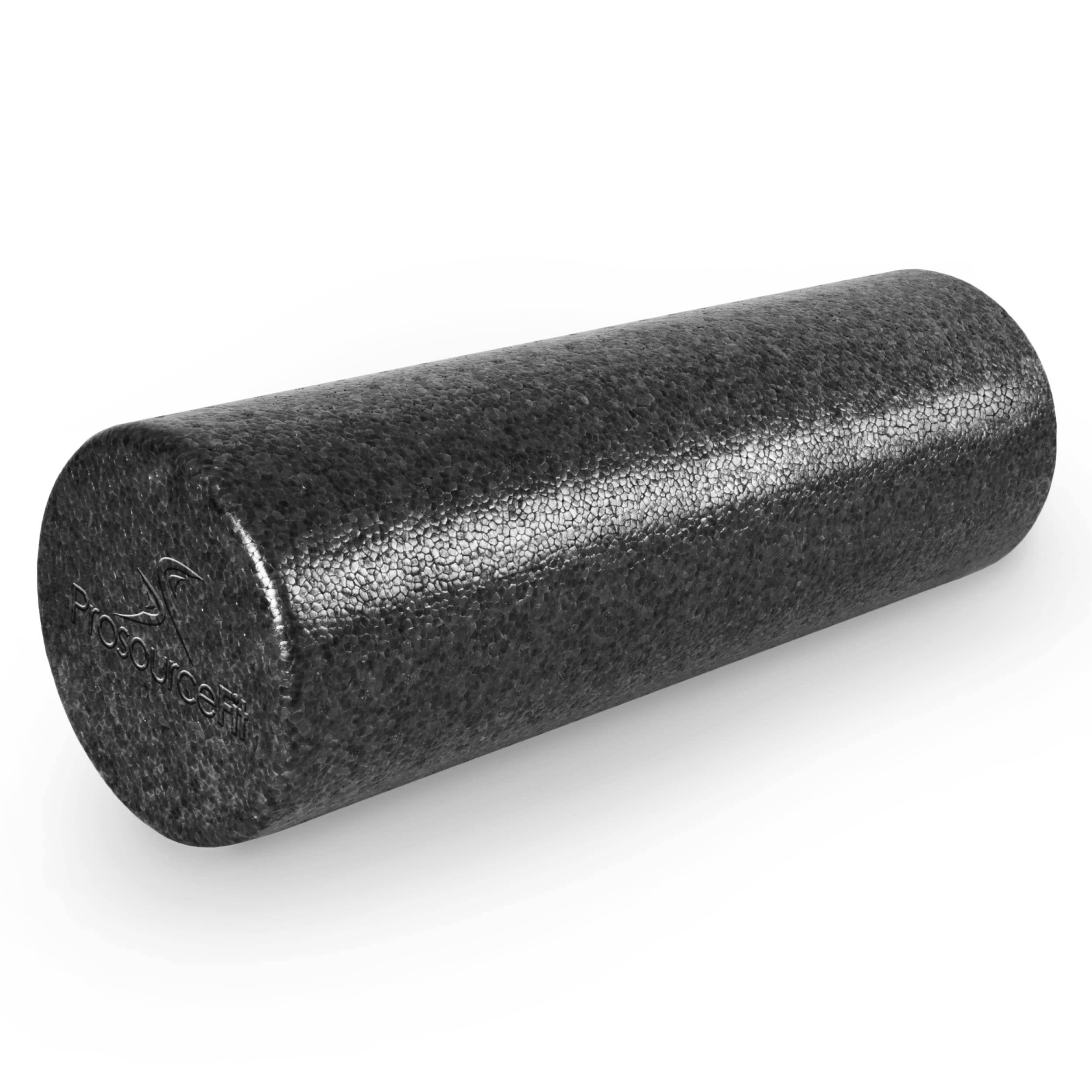 ProsourceFit High Density Foam Rollers 36 - inches Long, Firm Full Body Athletic Massage Tool for Back Stretching, Yoga, Pilates, Post Workout Muscle Recuperation, Black/Red