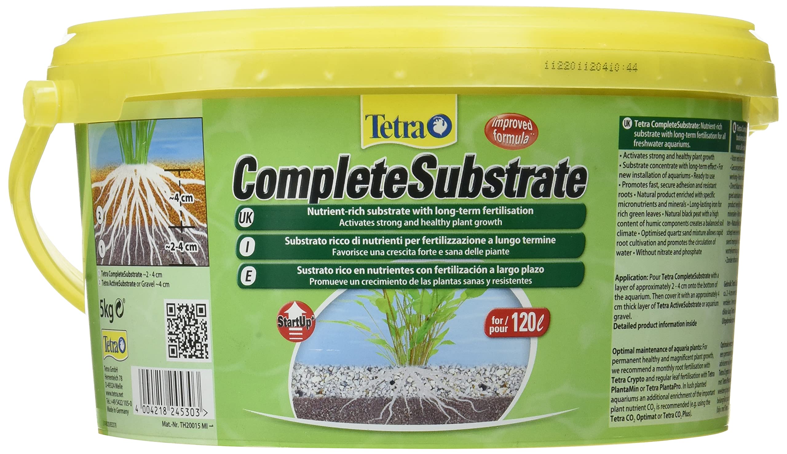 TetraComplete Substrate, Activates Strong and Healthy Plant Growth in an Aquarium, 5 kg