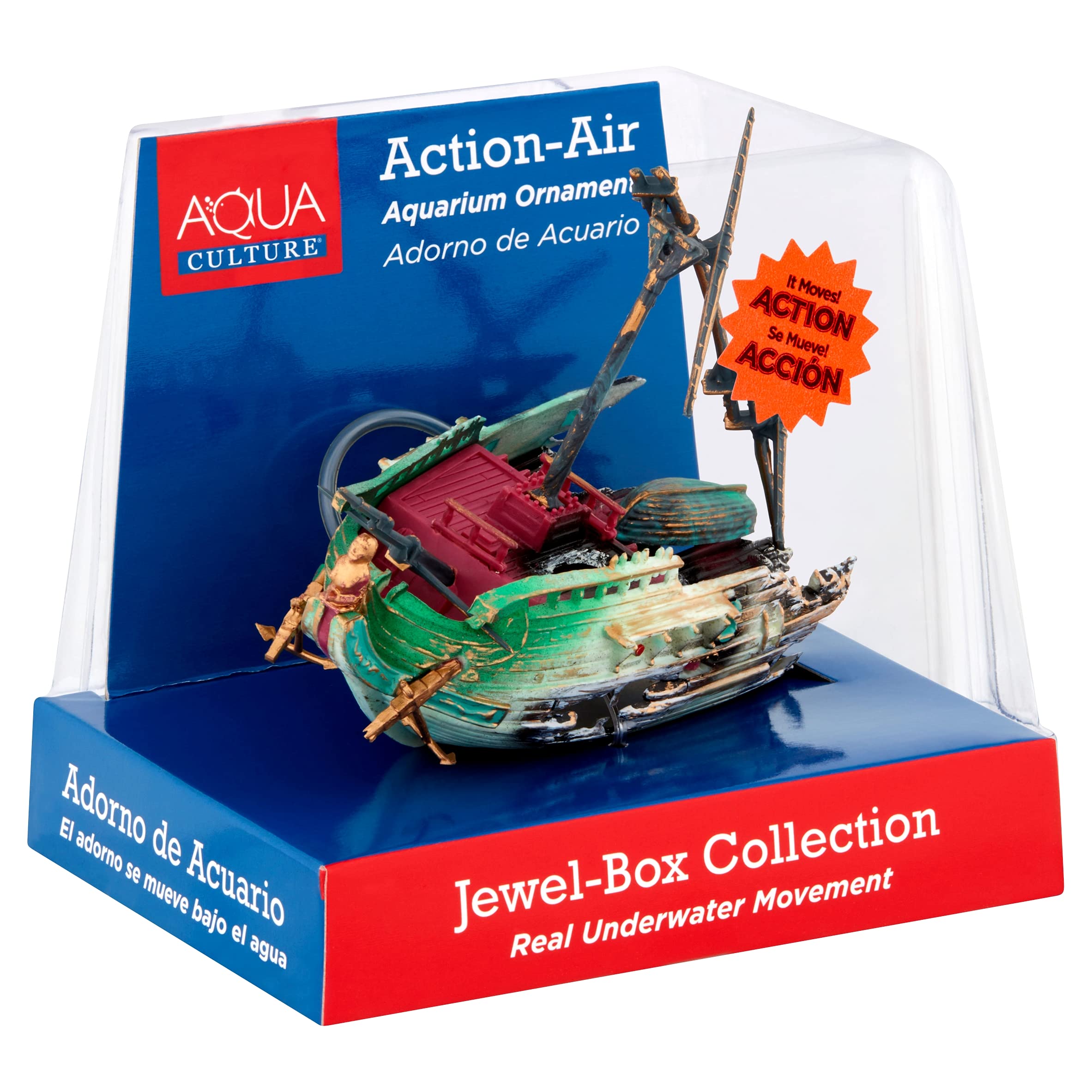 AQUA CULTURE Jewel-Box Collection Moving Aquarium Ornament