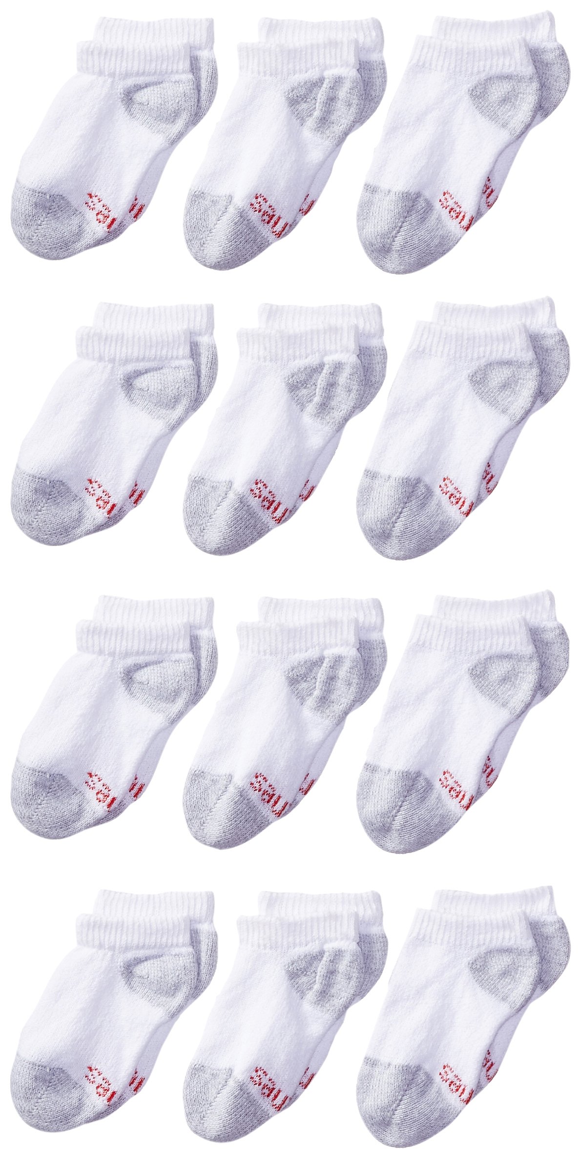 Hanes boys 12-pack No Show Socks Extra Durable No Show Socks Multipack (pack of 12)