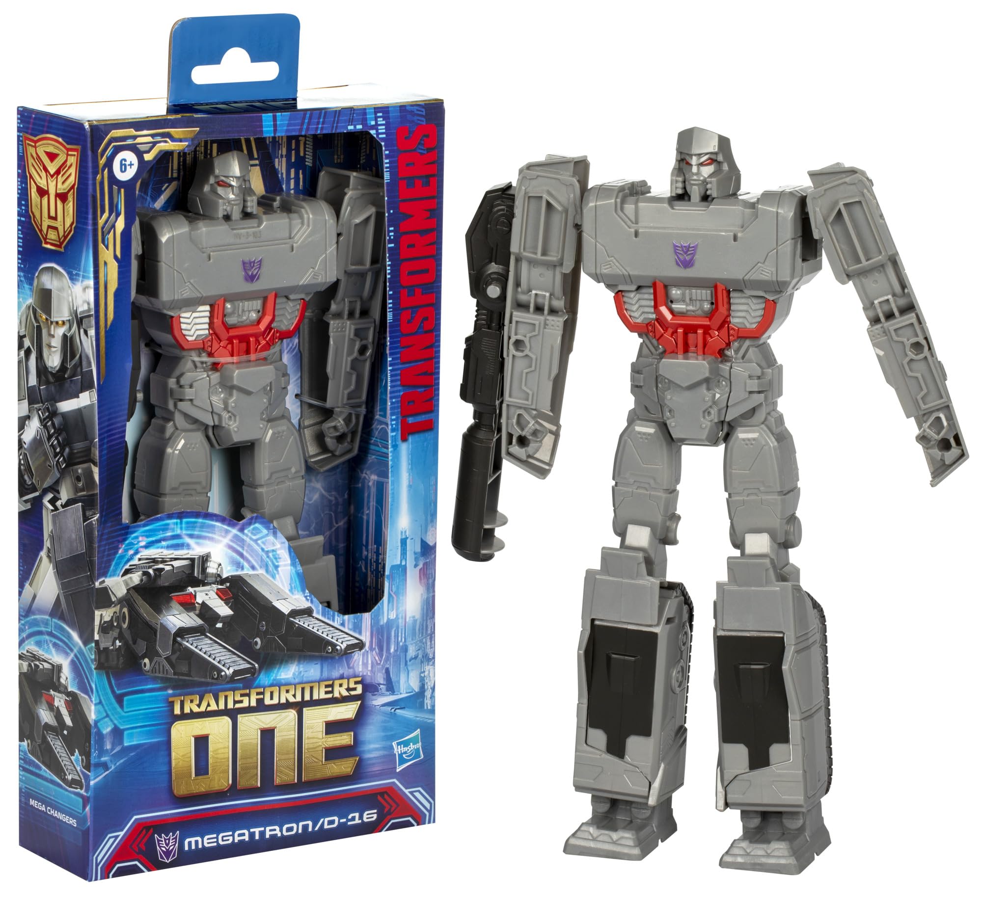 Transformers One Mega Changer Megatron (D-16) 11-Inch Robot Action Figure, Interactive Toys for Boys and Girls Ages 6 and Up