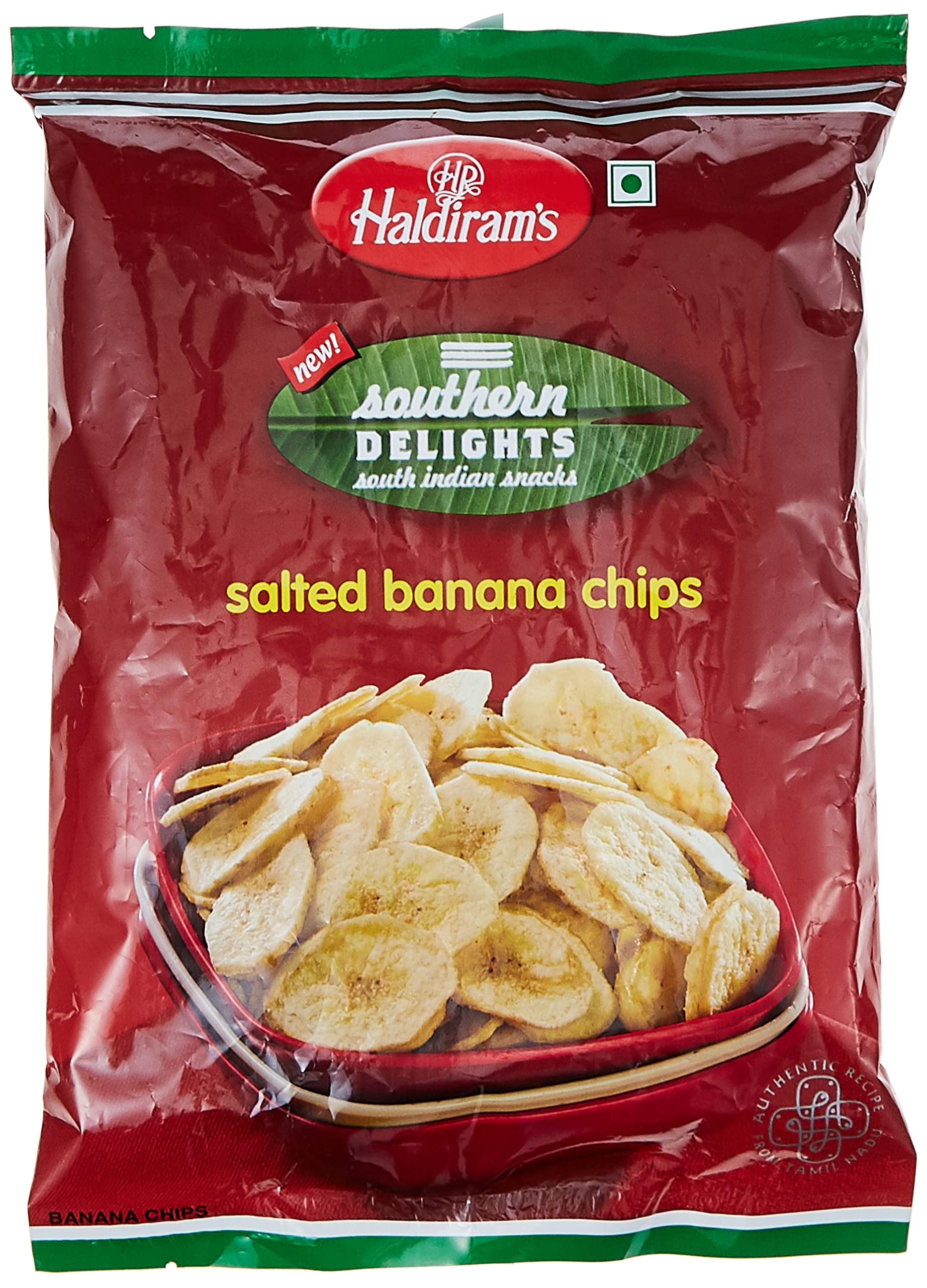 Haldiram Salted Banana Chips, 200g, Golden Yellow