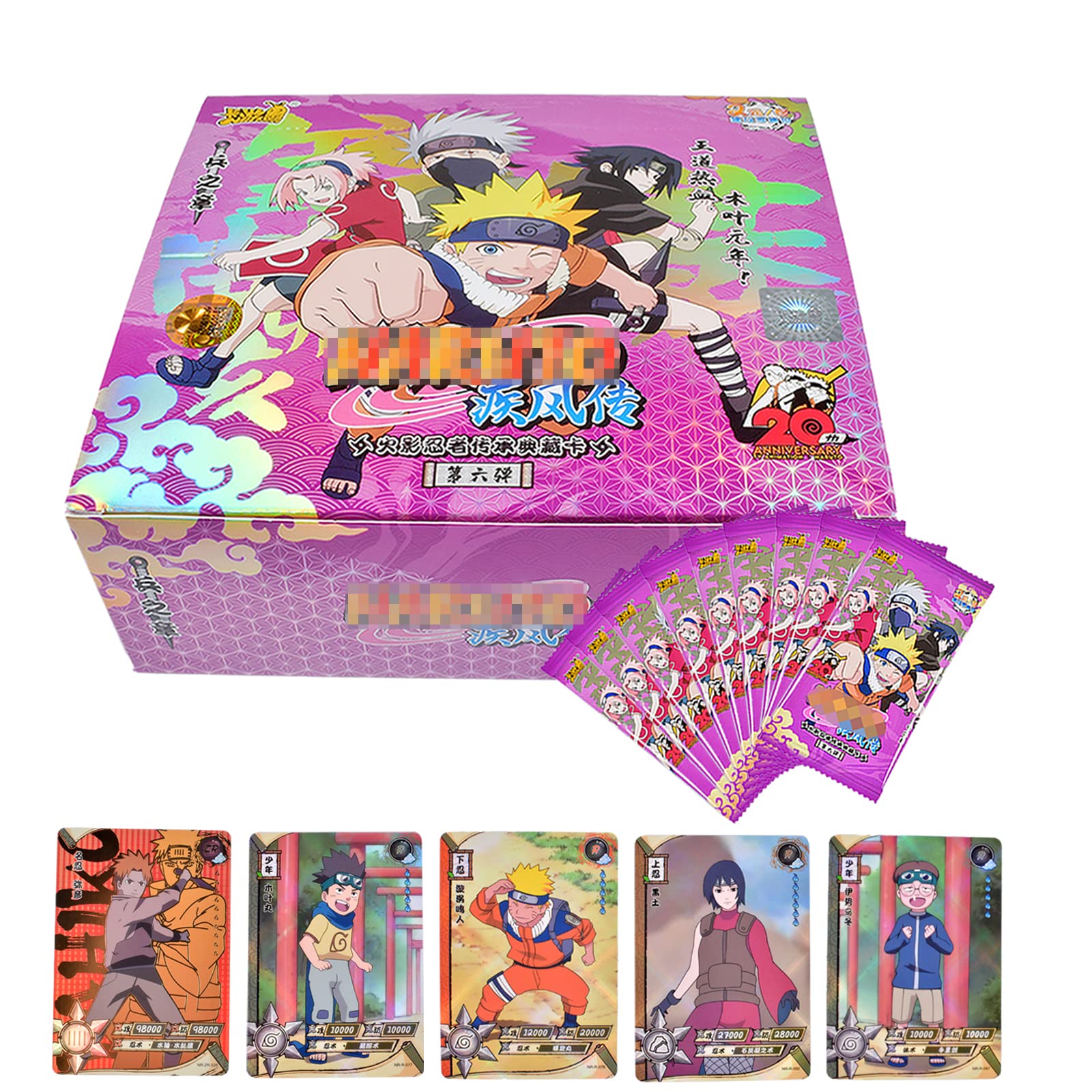 30Pack Cards Anime Booster, Anime Game Card Box, Trading Card Booster, Card Games Trading Cards favorite for Fans, Children, Teenagers and Adults