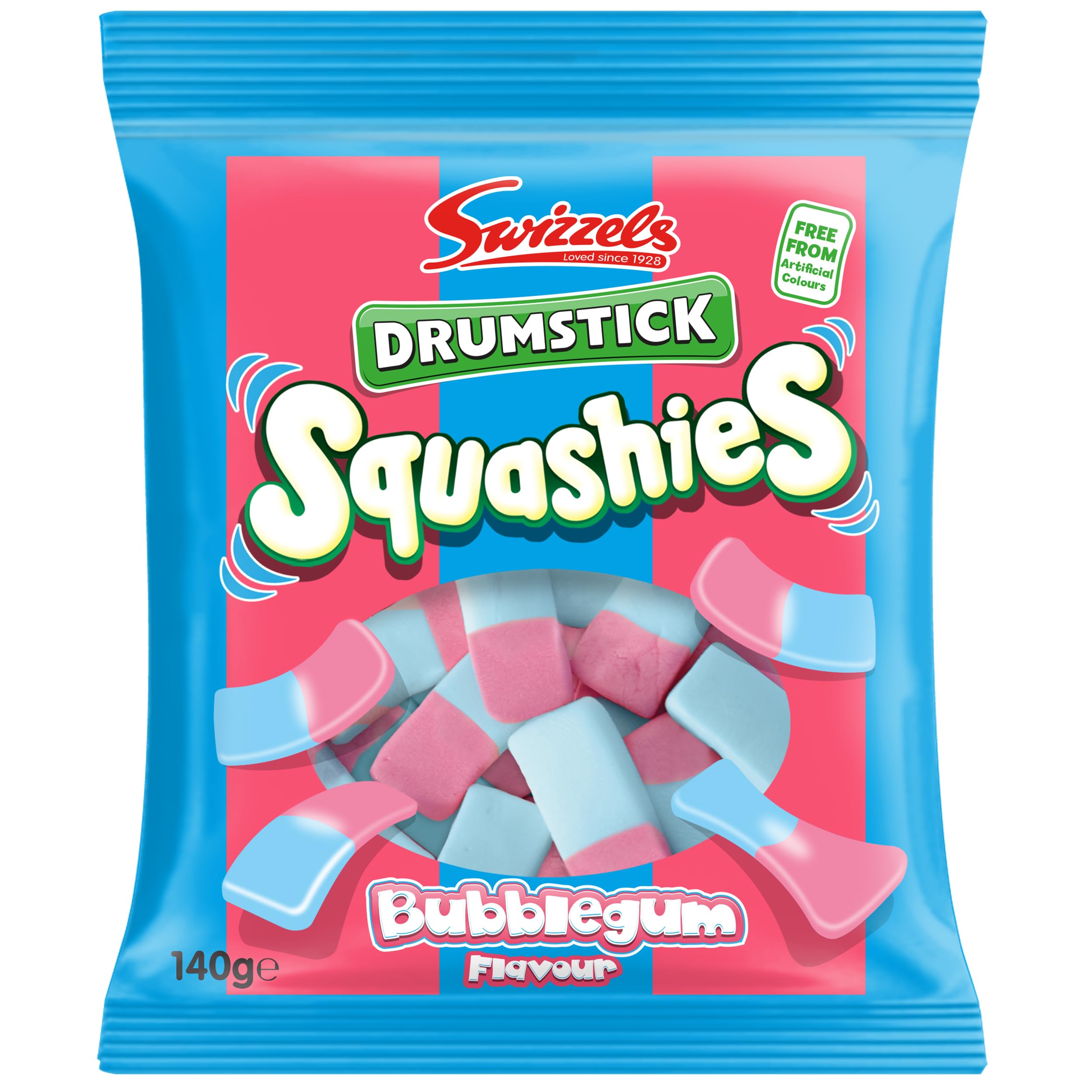 Swizzels Squashies Sweets - Bubblegum Flavour- Single Pack 140g