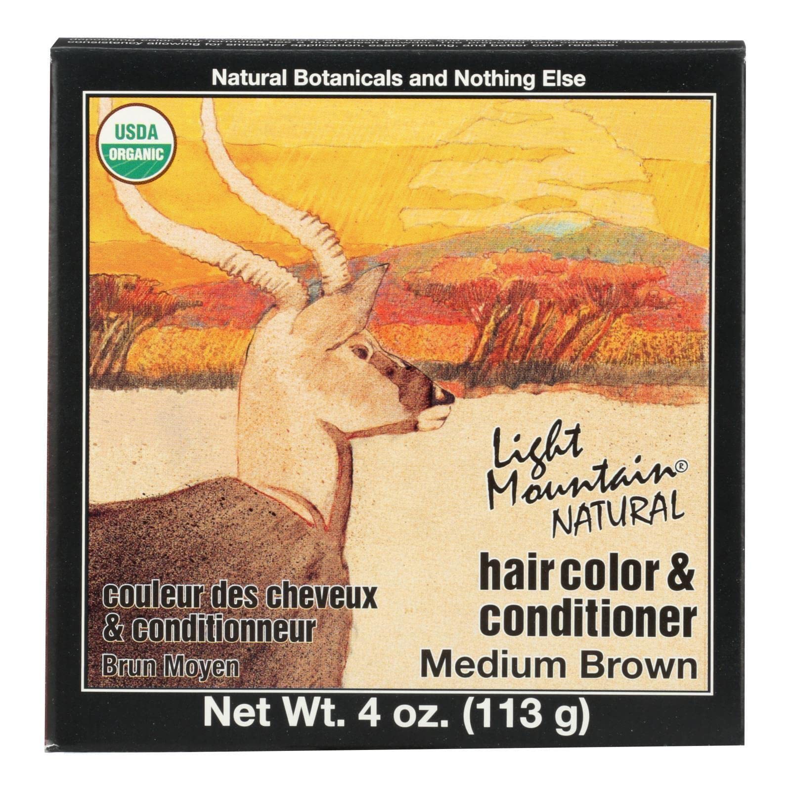 LIGHT MOUNTAIN Henna, Brown, 4 Ounce