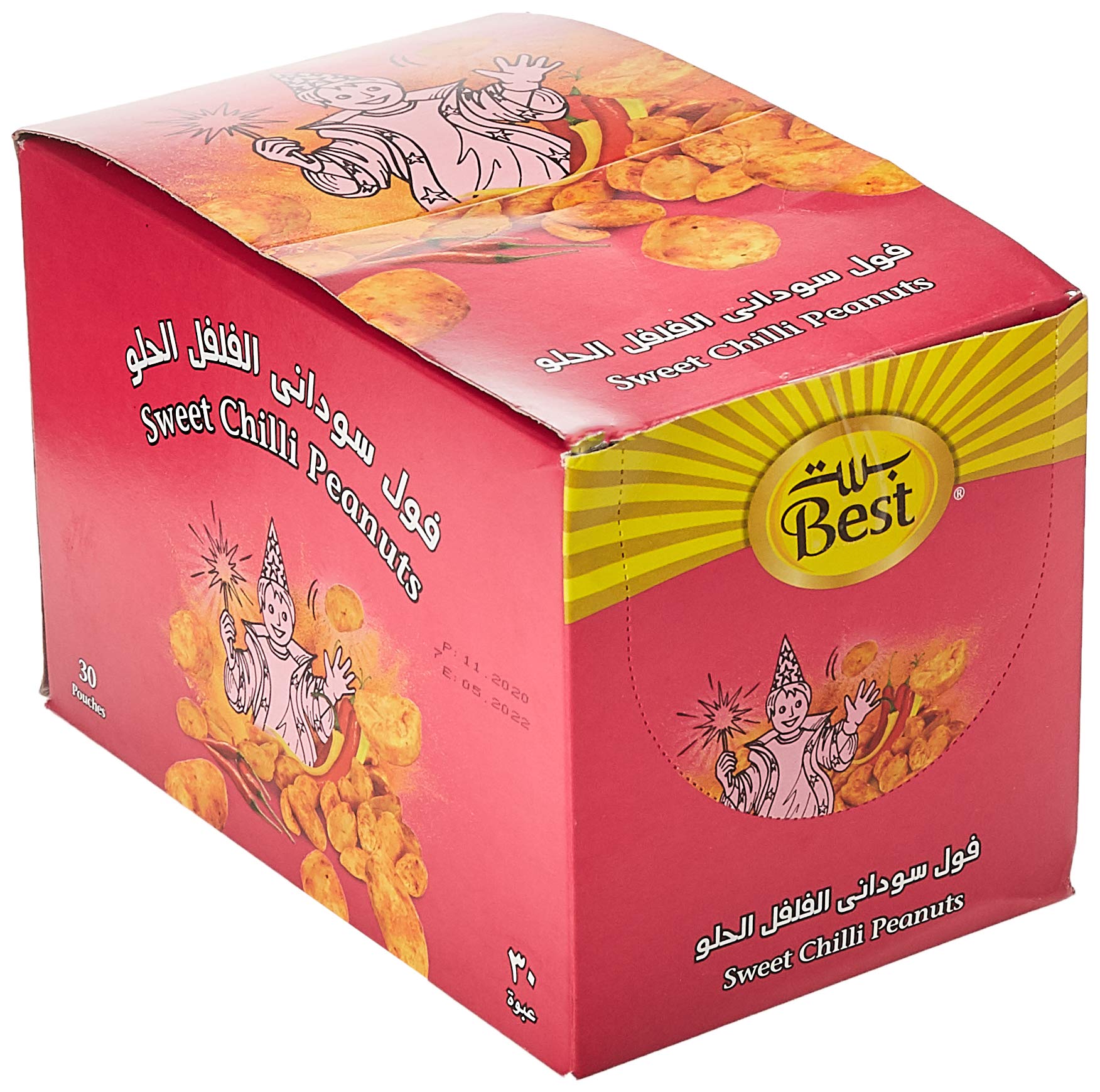 BEST PEANUTS SWEET CHILLI 13GM BOX 30PCS