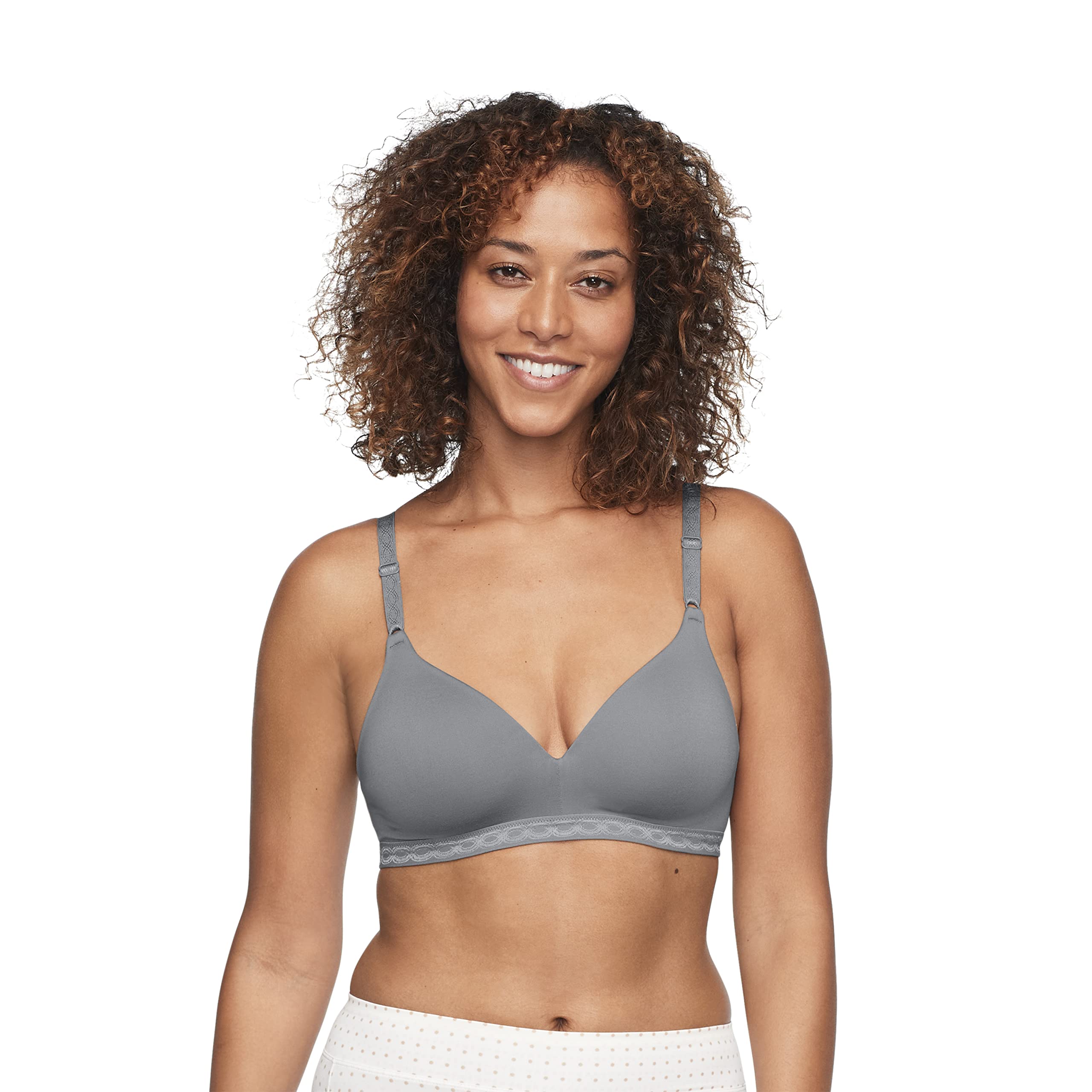 Warner'sWomen's Cloud 9 Wire-Free Bra, Graphite Gray, 36C