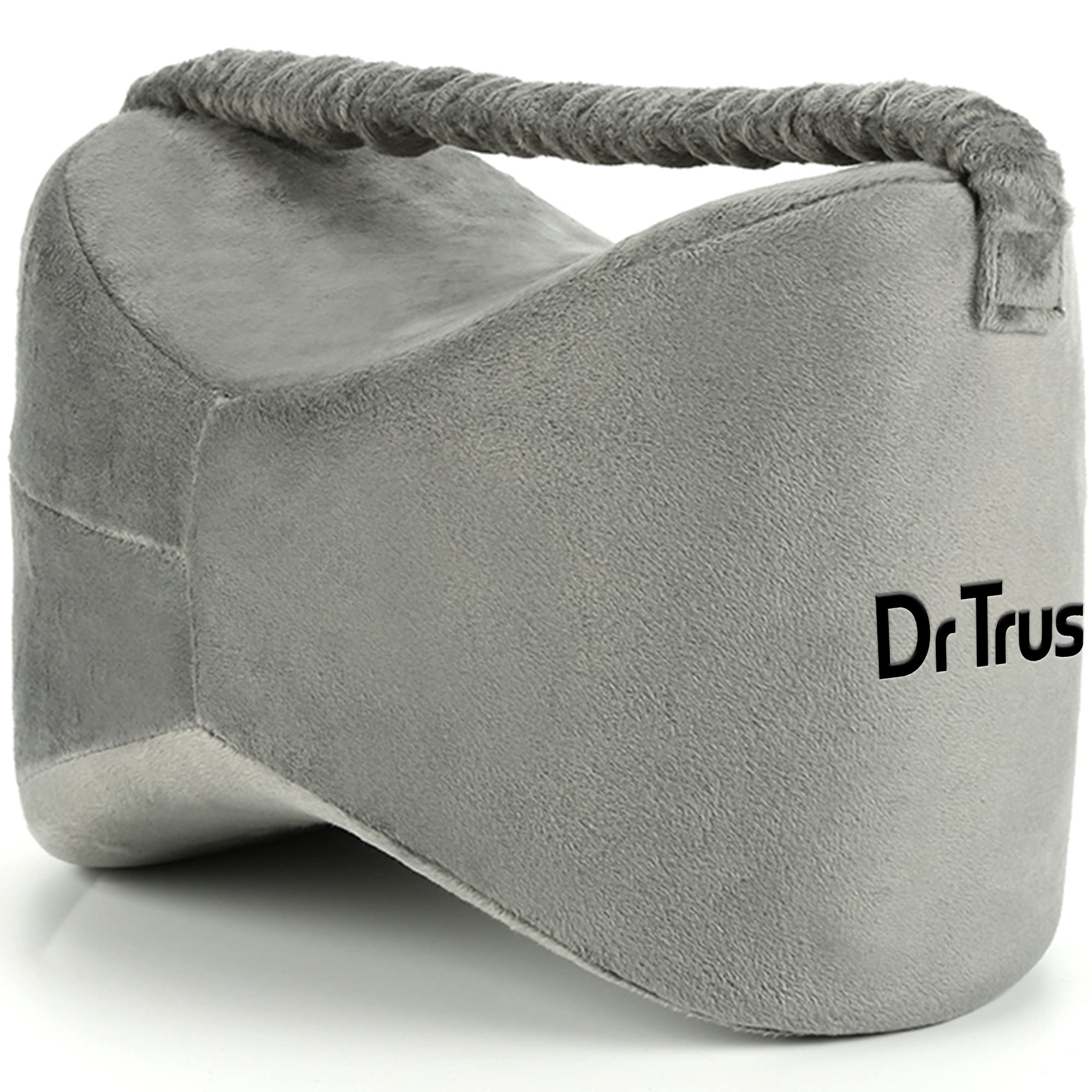 Dr TrustUSA Orthopedic Knee and Leg Pillow Memory Foam for Men and Women Knock Knee,Calf and Thigh Cushion to Elevate legs-341(Grey)