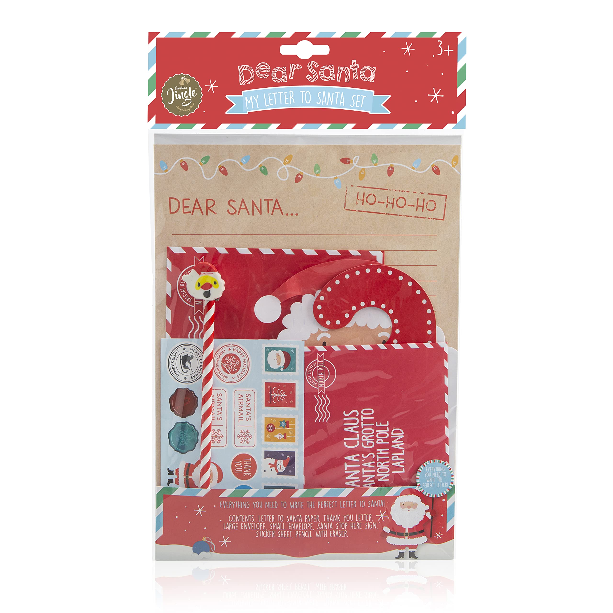 Letter To Santa - Santa Letter Writing Kit For Kids - Fun Christmas Activities With Letter Writing Paper And Envelopes - Letter To Father Christmas Kit - Christmas Letter To Santa