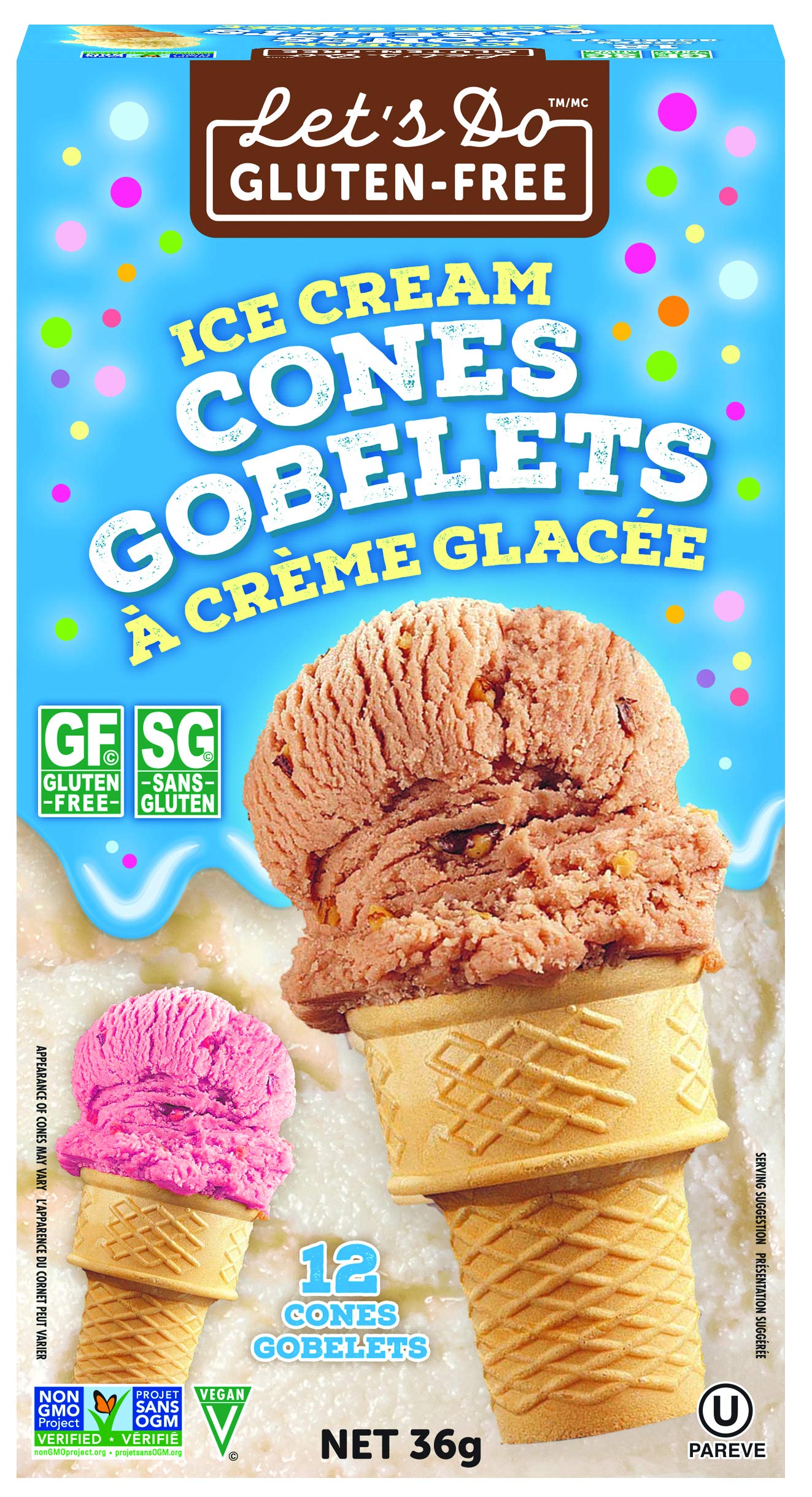 Let's Do Organic Ice Cream Cones Gluten Free Packages, 4Count