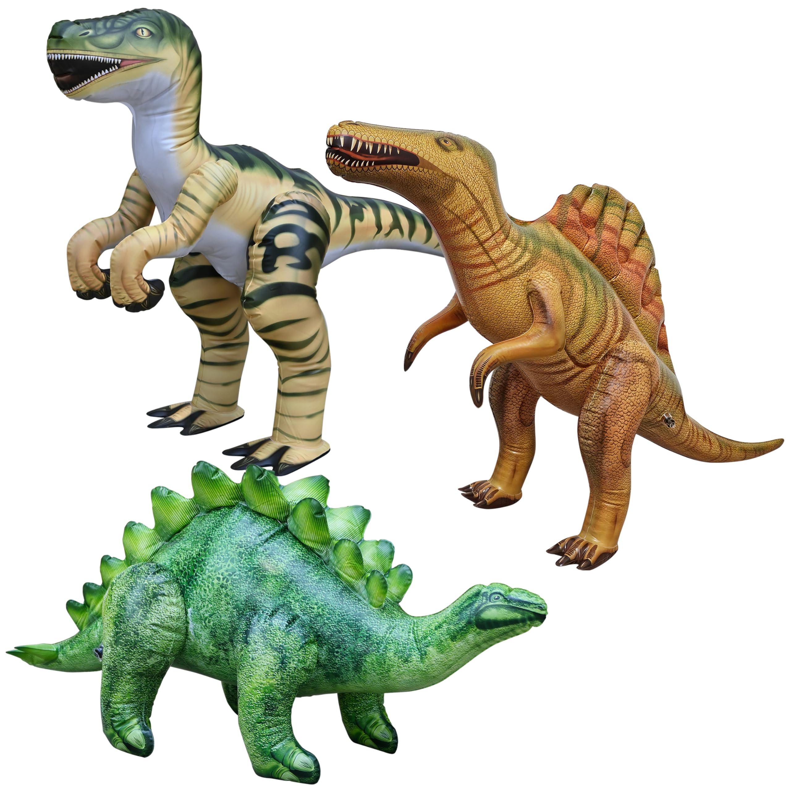 Jet Creations Dinosaur Inflatable Figures - Choose from Pteranodon Pterodactyl, Stegosaurus, Brachiosaurus, and More (3-SSR)