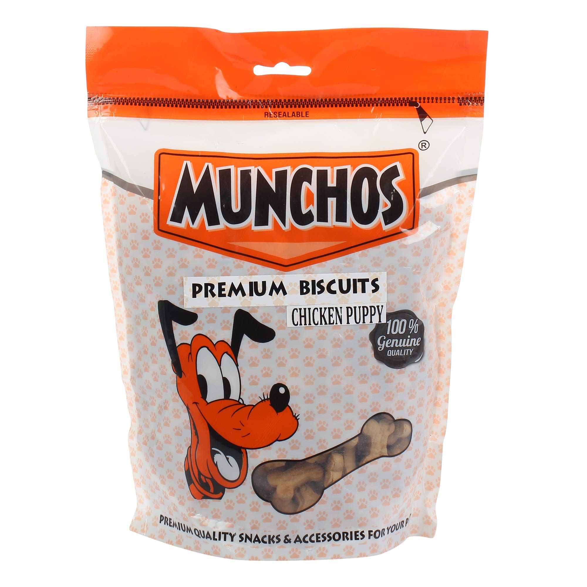 MUNCHOS Premium Dog Biscuits (Chicken, Puppy, 500gm)