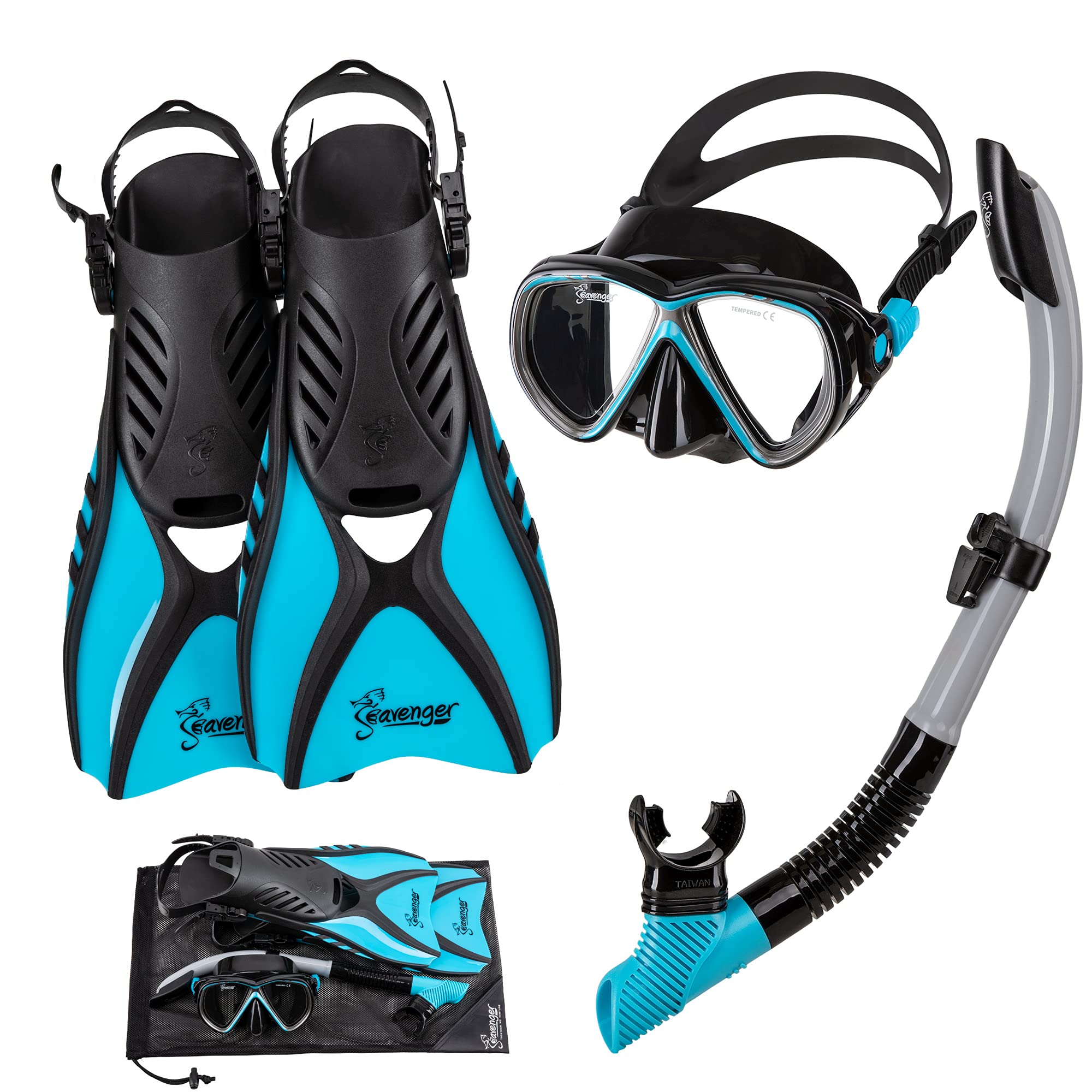 Seavenger Hanalei Anti-Fog 4-Piece Snorkeling Set