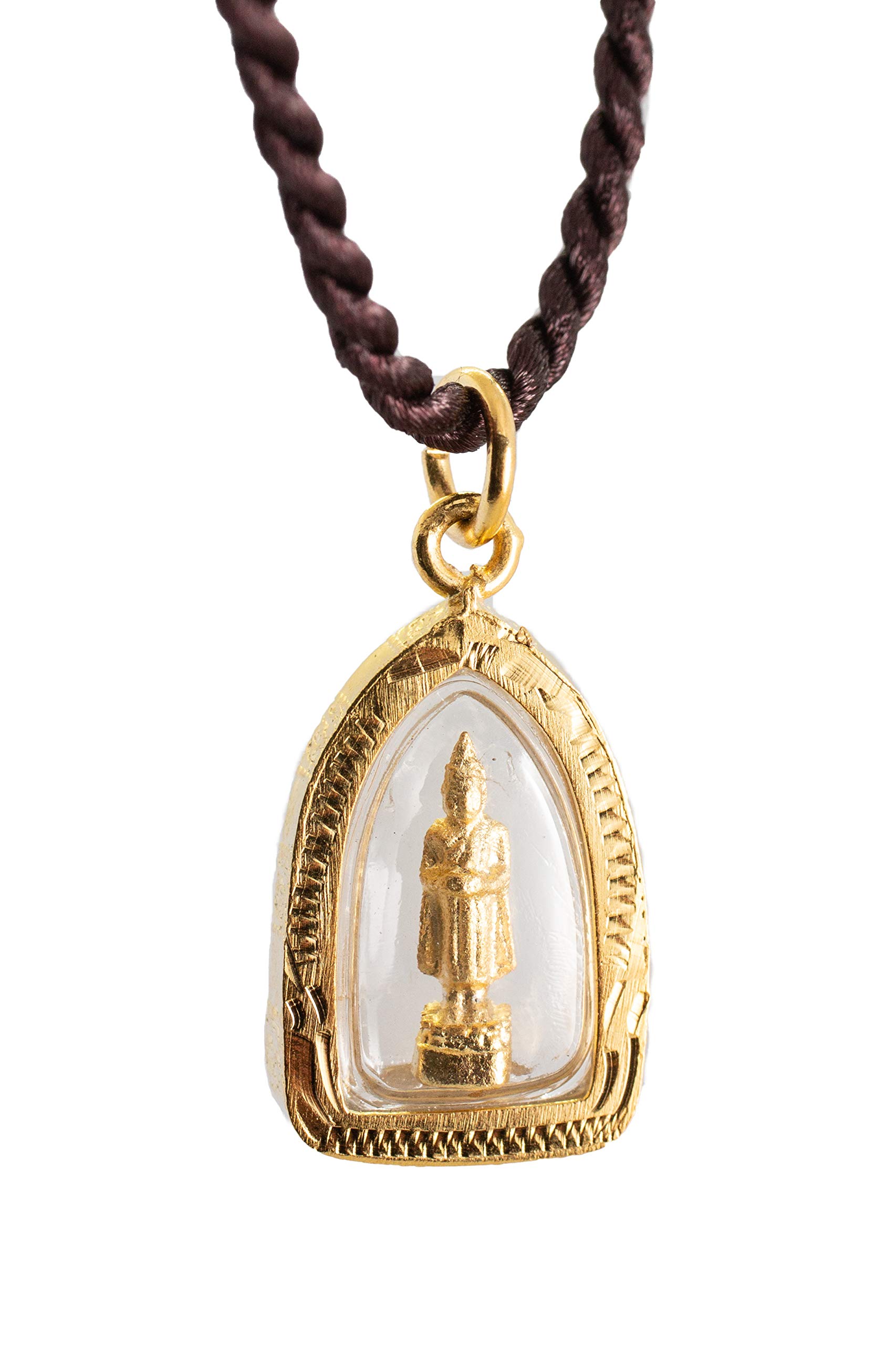 ArtschatzBuddha Golden Thai Amulet Pendant Weekday Birthday