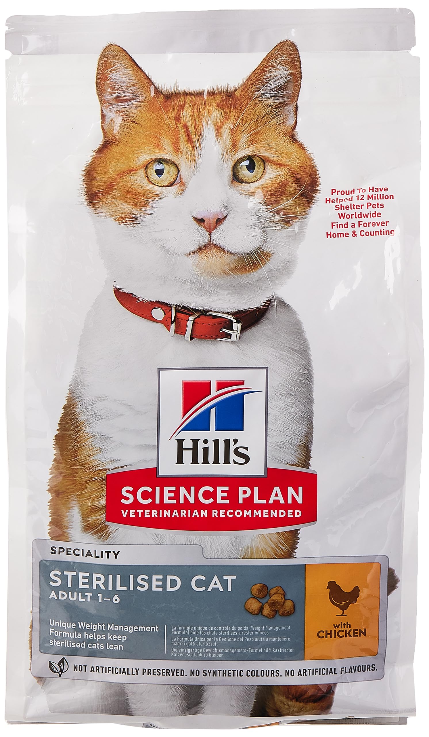 Hill'sScience Plan Sterilised ADULT 1-6 Cat Food with Chicken 1.5kg