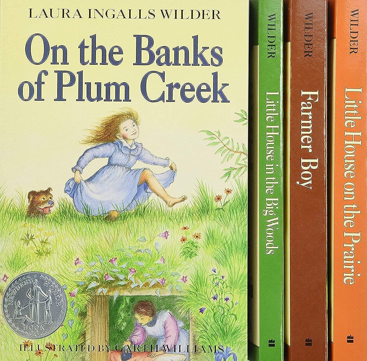 Little House 4-Book Box Set: Little House in the Big Woods, Farmer Boy, Little House on the Prairie, On the Banks of Plum Creek