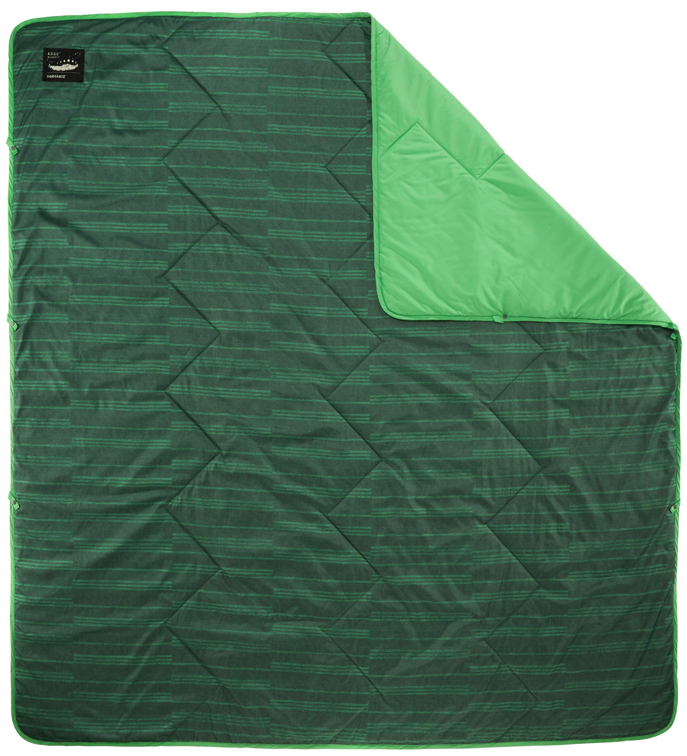 Therm-a-Rest Argo Insulated Camping and Backpacking Blanket, Green Print