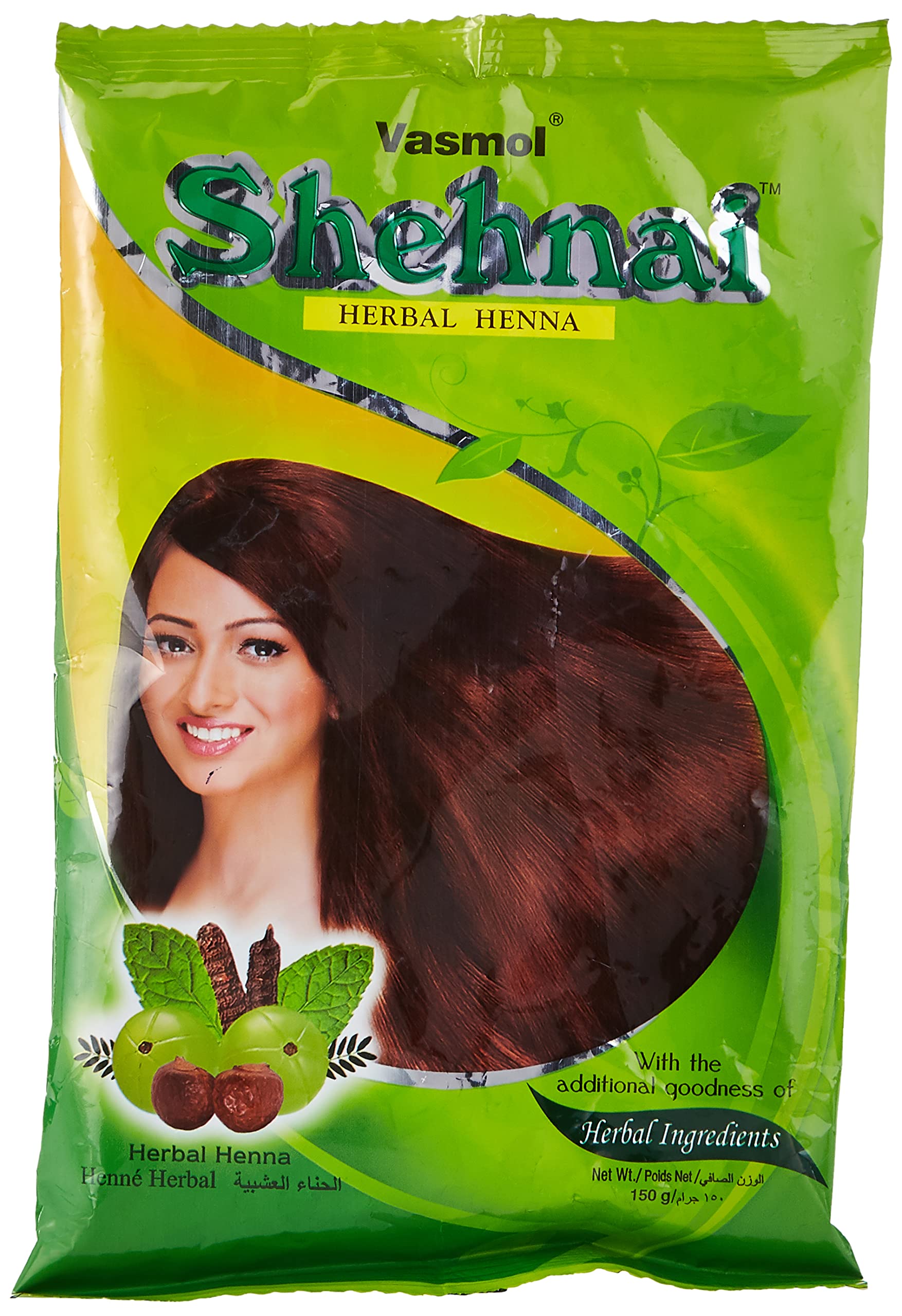 Vasmol Shehnai Plus Henna Powder Dark Brown 150g