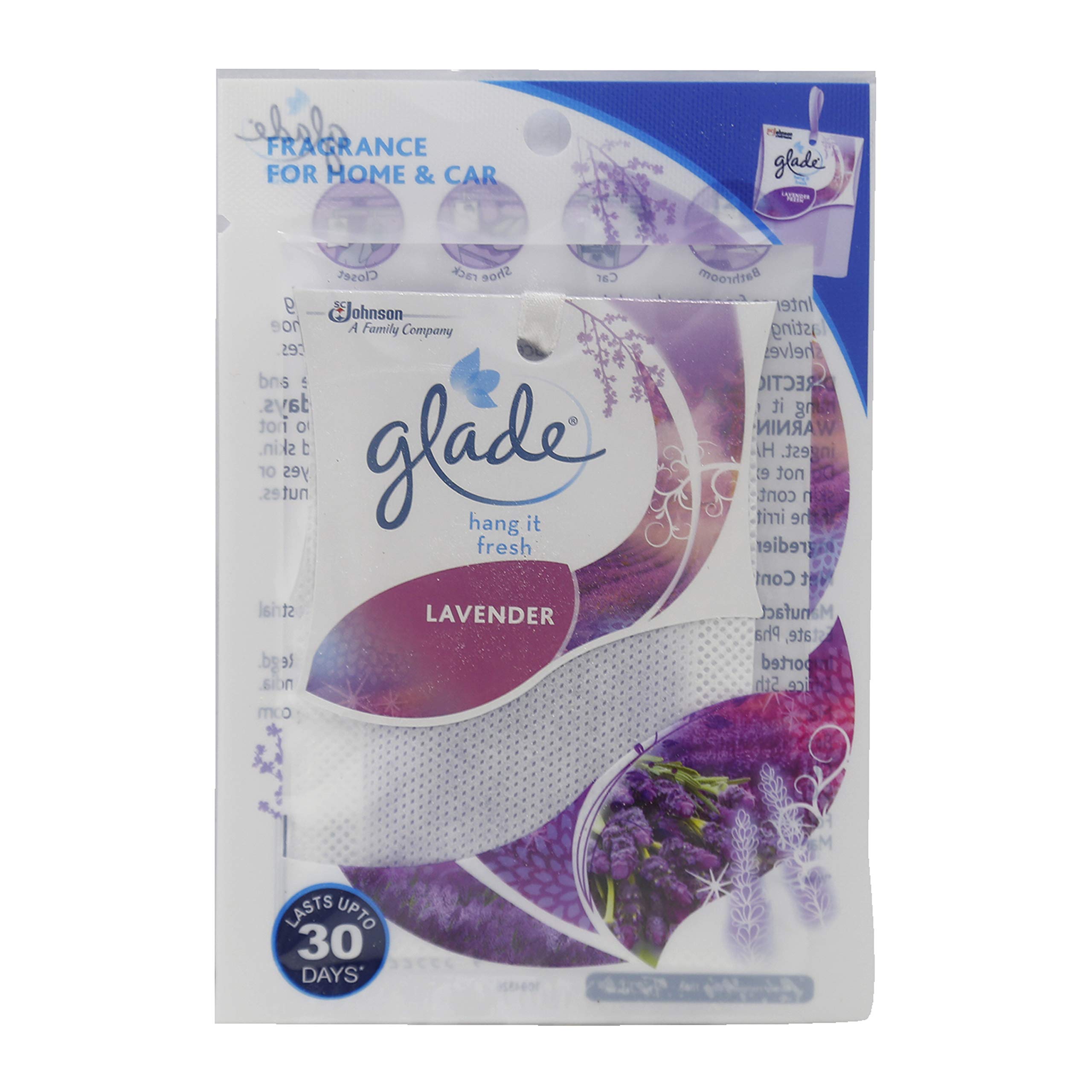 Glade Hang It Fresh Pouch, Lavender, 8 gm