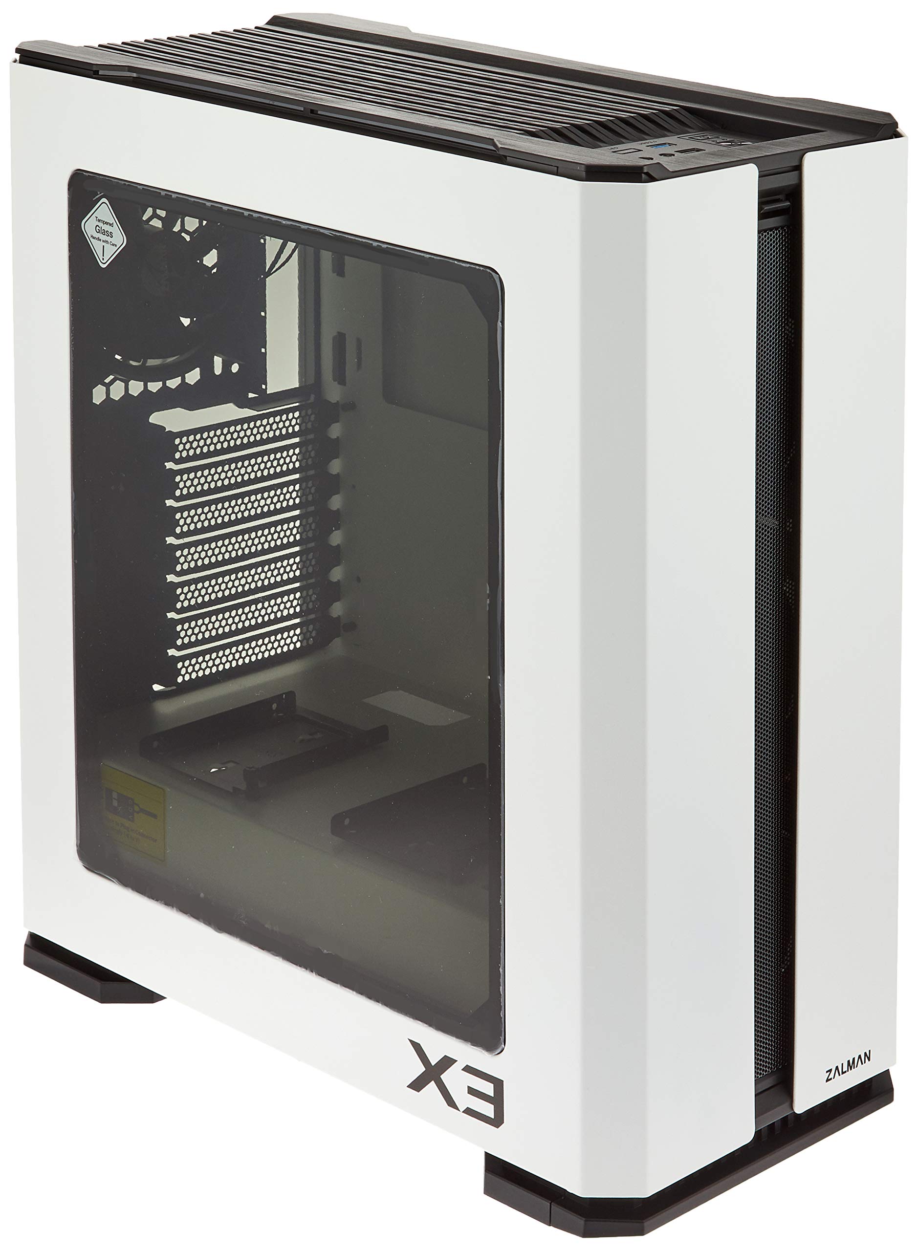 Zalman X3 White Mid Tower Case (ATX/M-ITX/M-ATX)