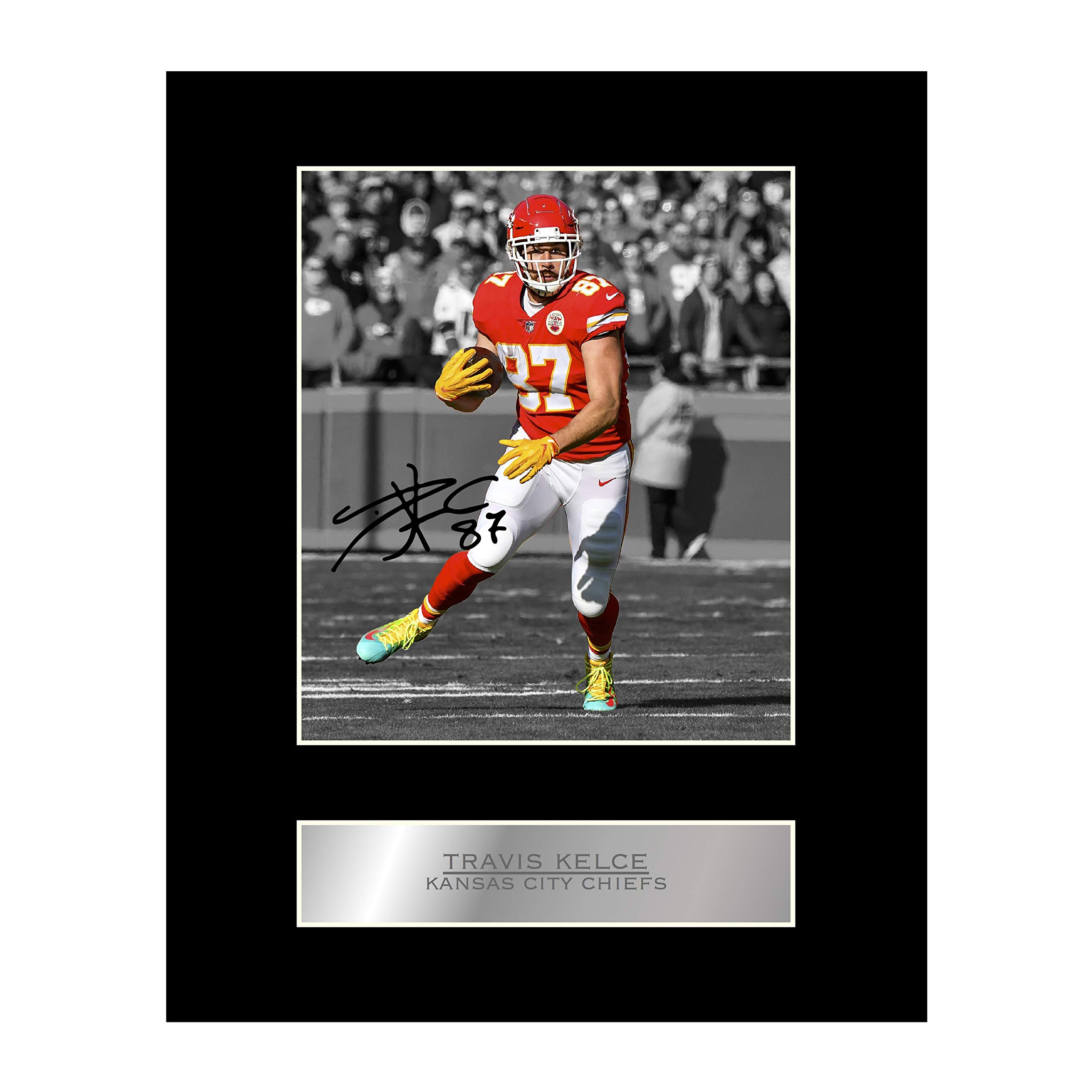 iconic pics Travis Kelce Print Signed Mounted Photo Display #05 Printed Autograph Picture Print