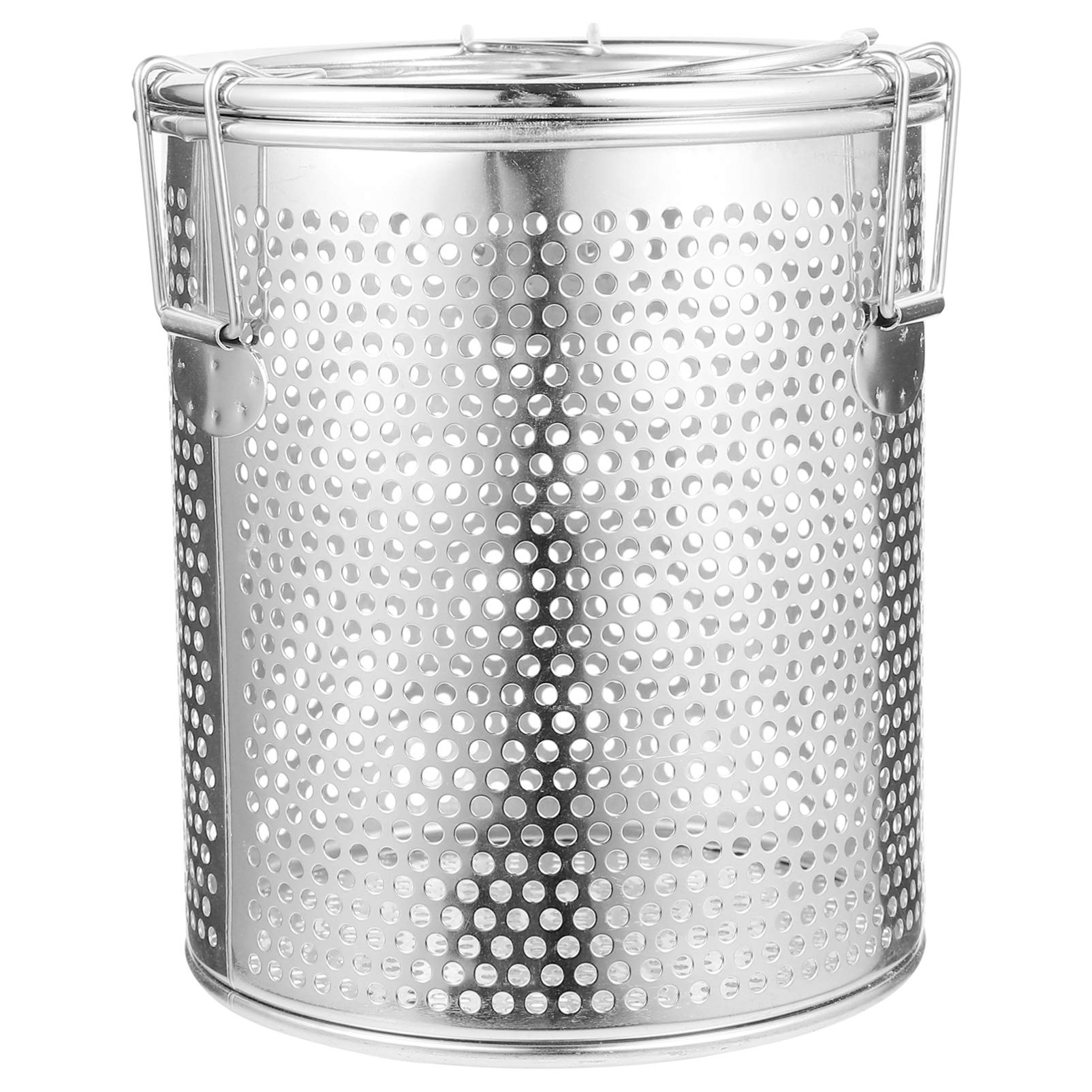 Hemoton Stainless Steel Seasoning Strainer Tea Ball Filter Soup Seasonings Seperation Basket Loose Leaf Tea Infuser for Home Restaurant Kitchen (6.3 * 6.3 * 6.3inch)