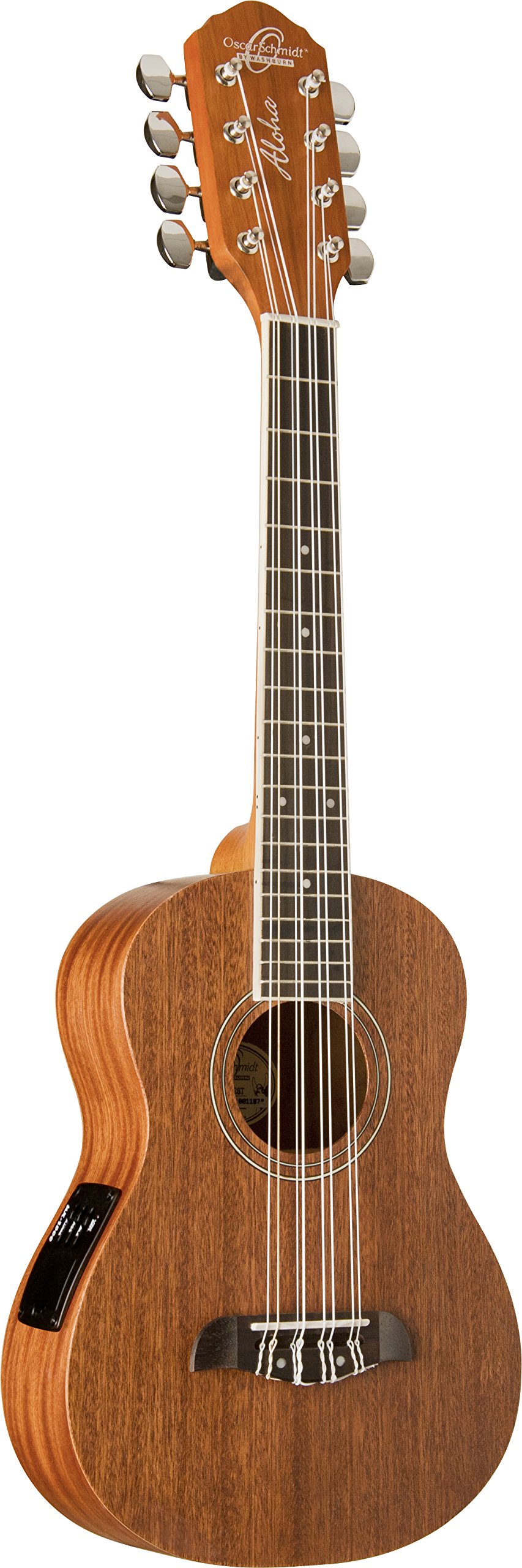 Oscar Schmidt OU28TE-A-U 8-String Tenor Ukulele. Satin Finish