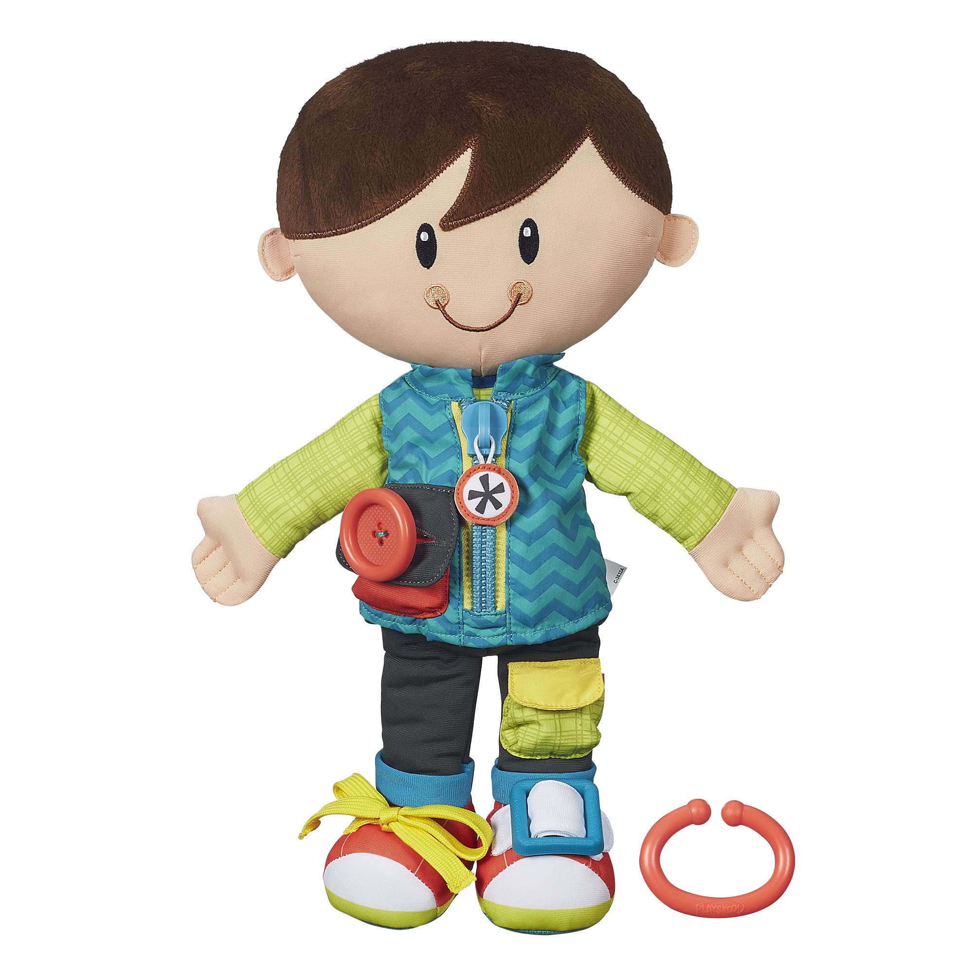 PlayskoolDressy Kids Boy Activity Plush Stuffed Doll Toy for Kids and Preschoolers 2 Years and Up (Amazon Exclusive)