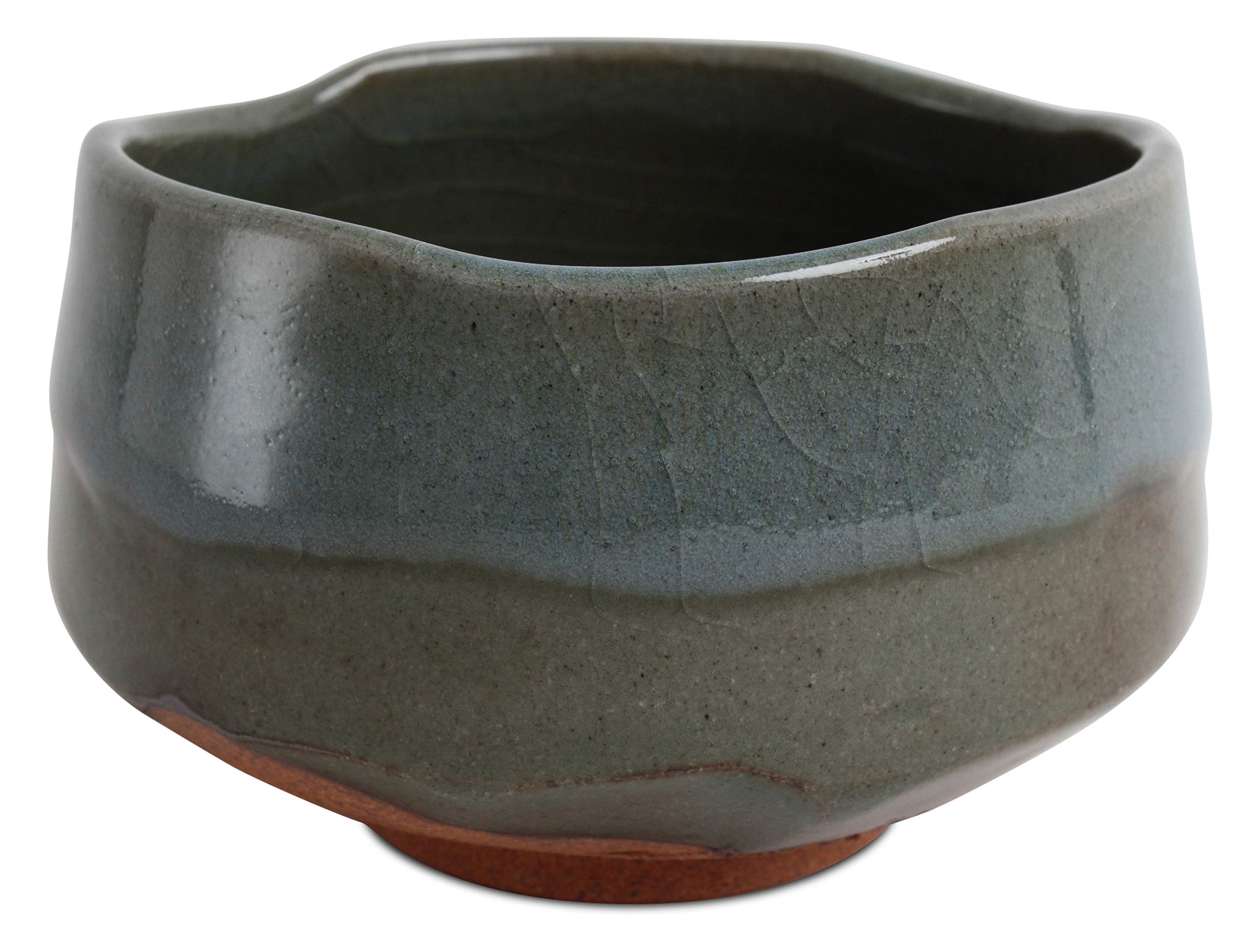 Mino ware Japanese Pottery Tea Ceremony Matcha Bowl Moss Green & Sapphire Blue made in Japan (Japan Import) KST004