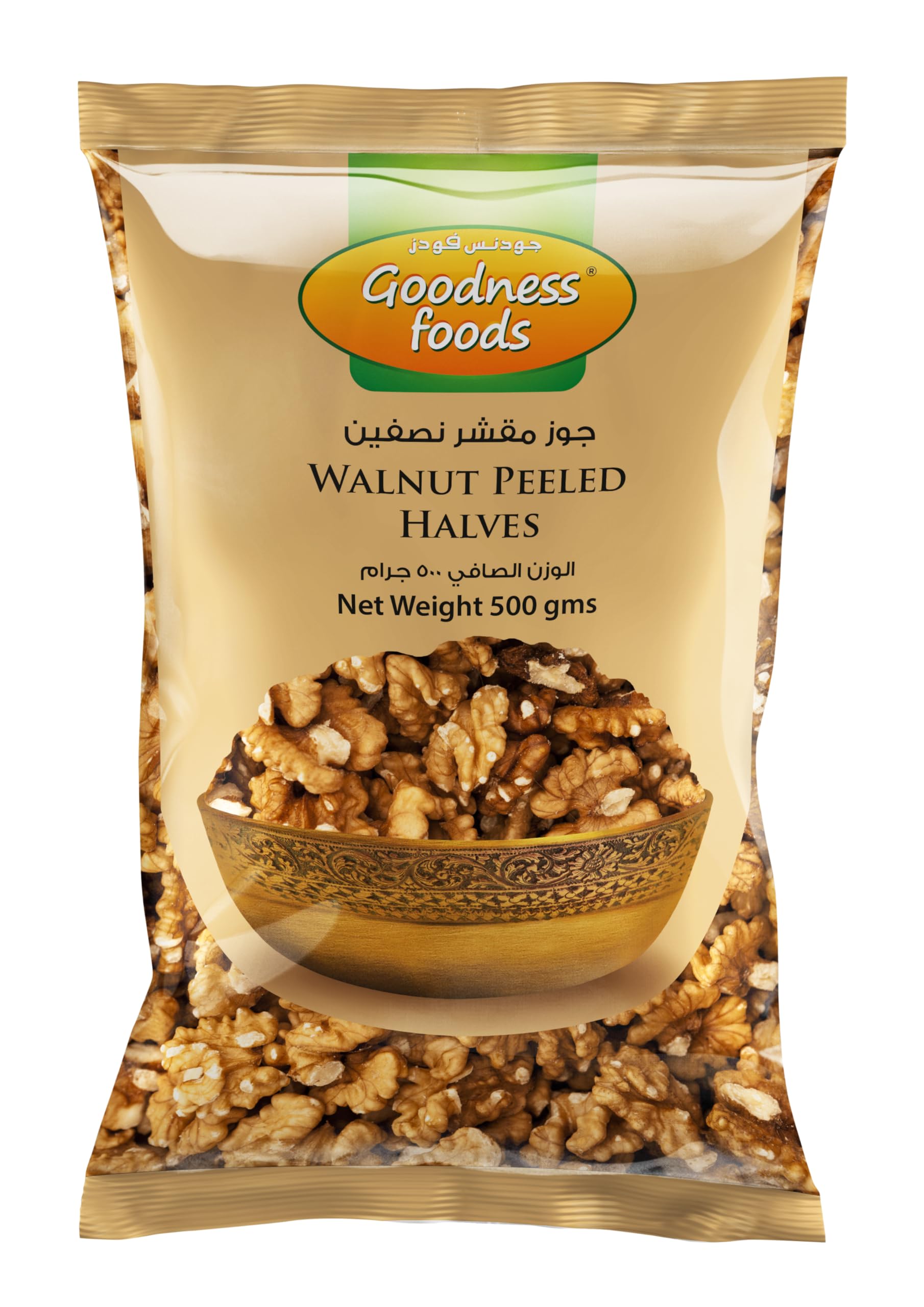 Goodness Foods Halves Peeled Walnut 500 g