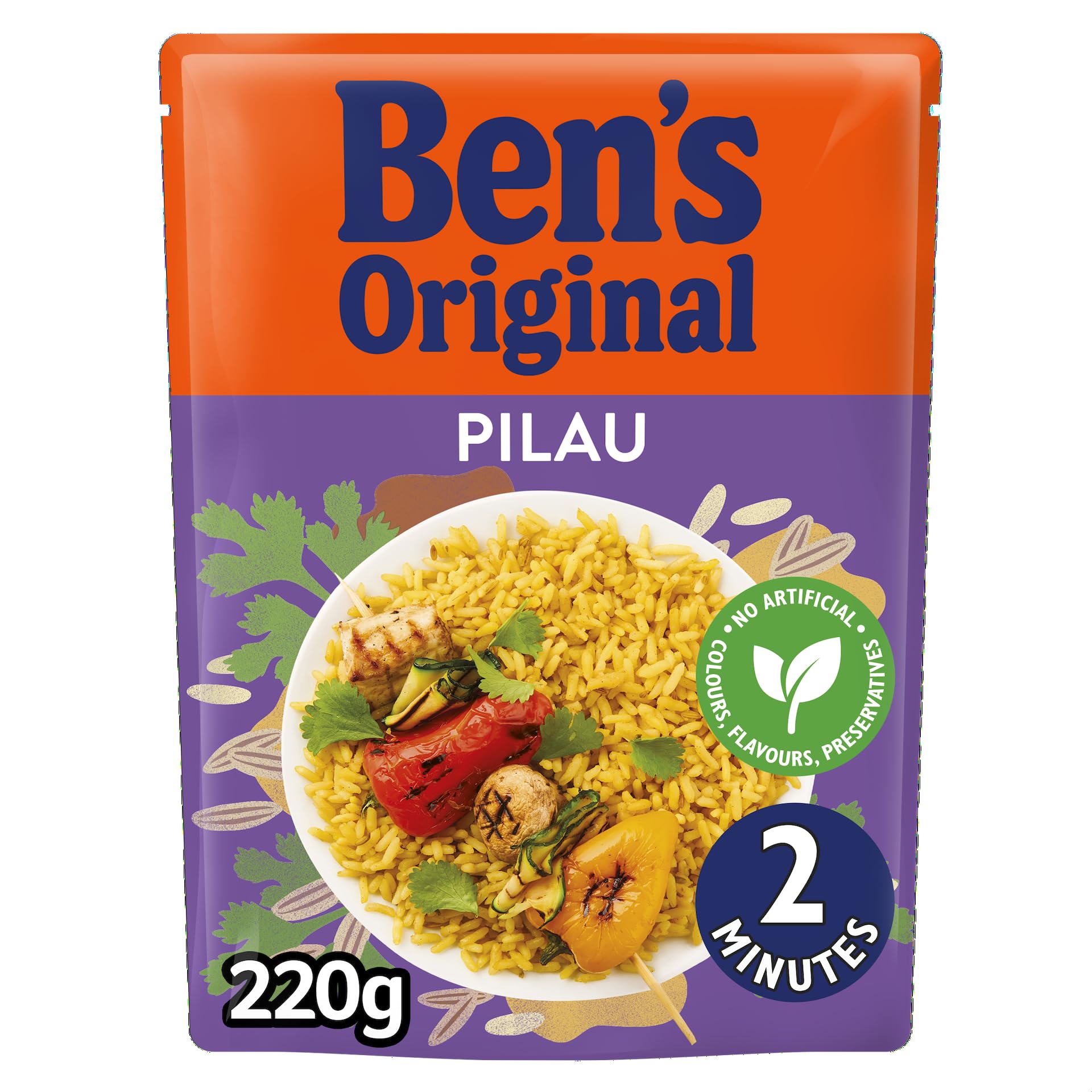 Ben's OriginalPilau Microwave Rice Pouch, 220g