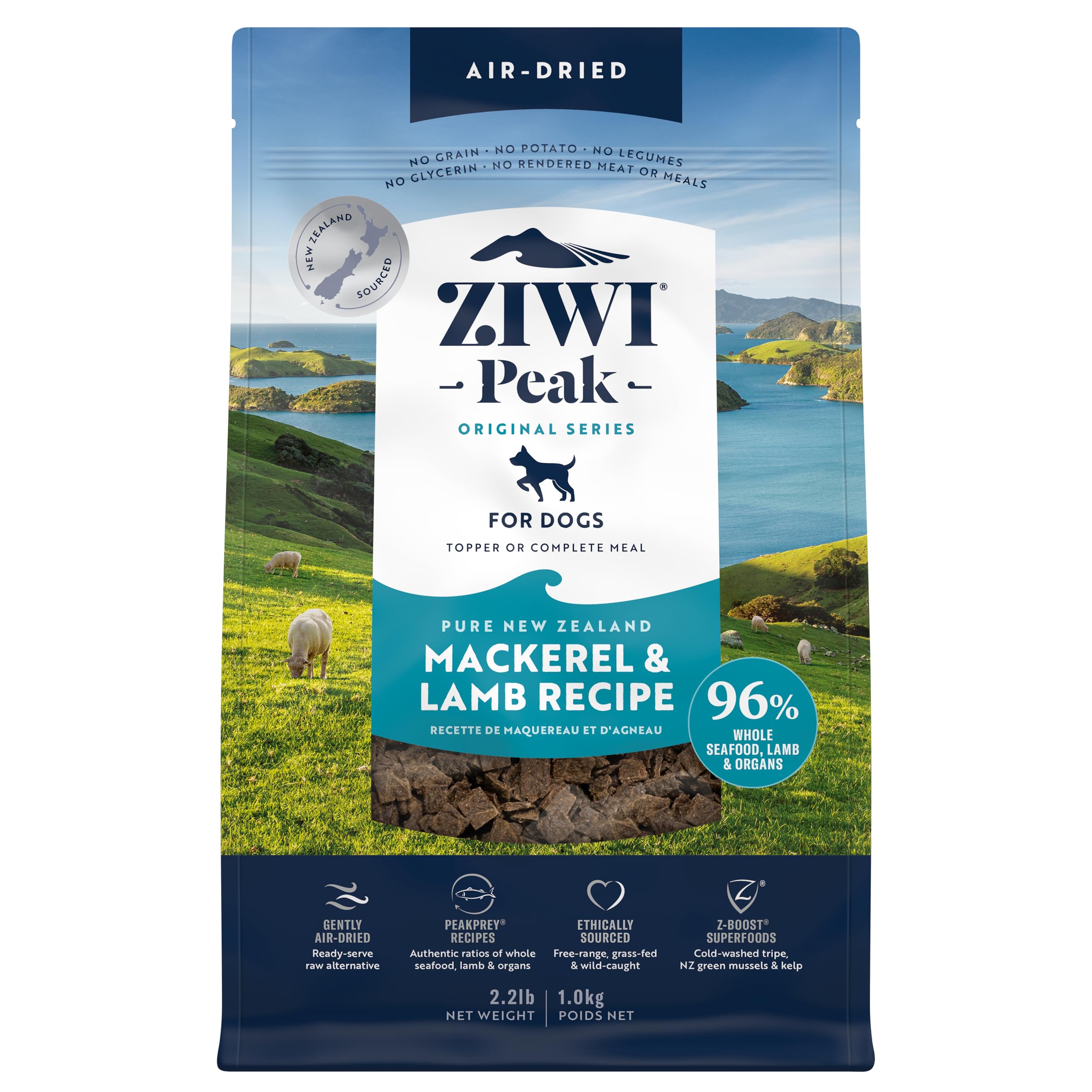 Ziwipeak Dog Dry Mackerel & Lamb 1KG