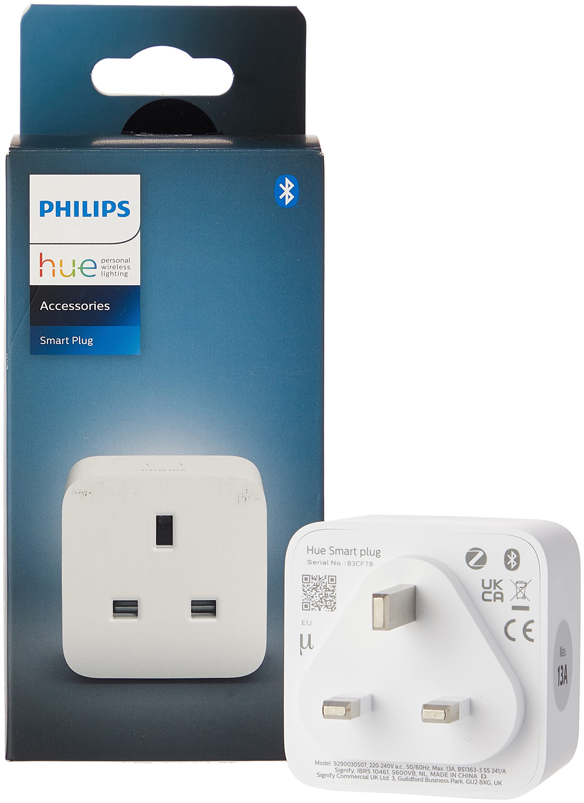 Philips Hue Smart Plug for Smart Home Automation. Works with Alexa, Google Assistant and Apple Homekit, White