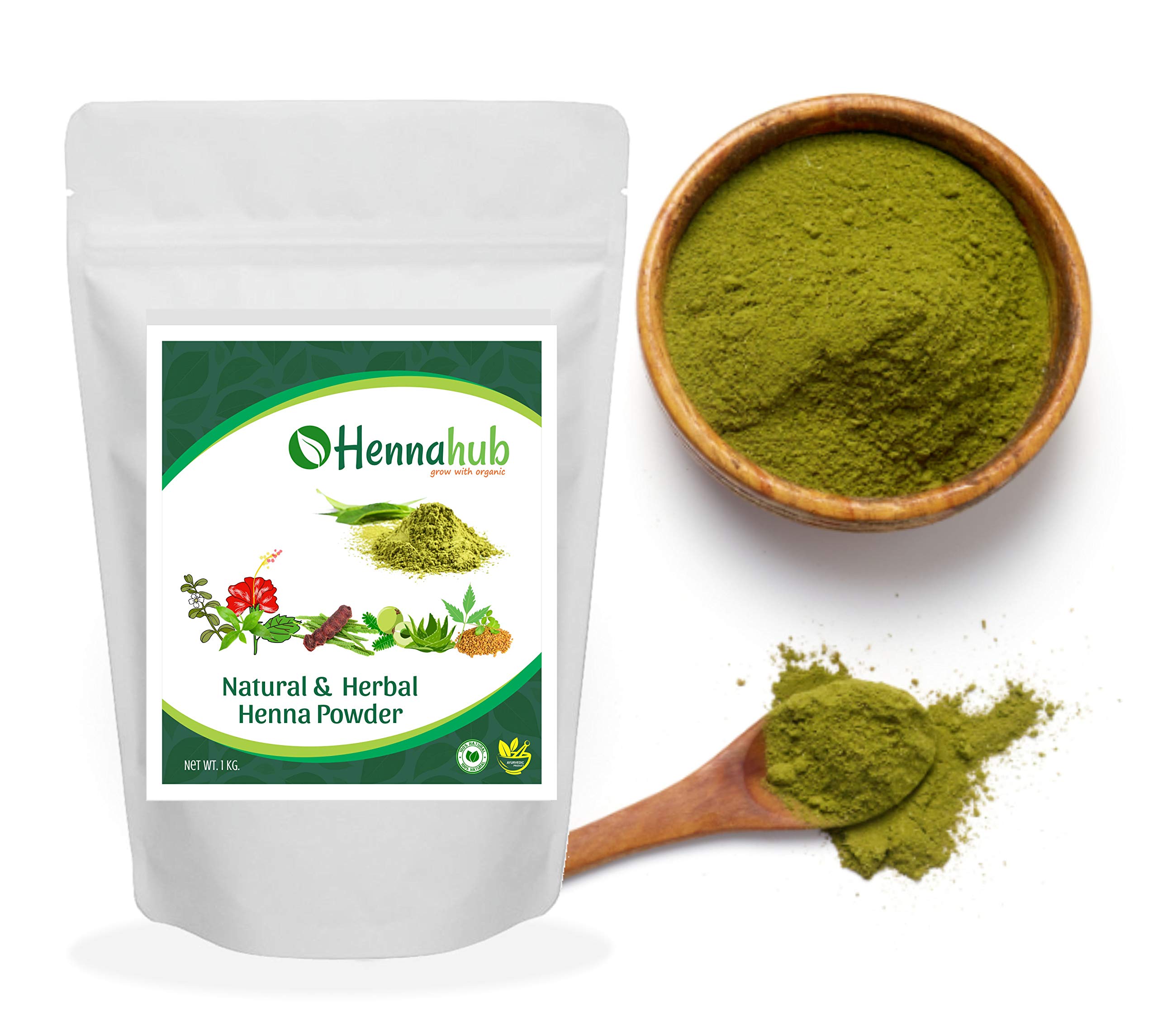 Fresh HERBAL Henna Powder 100% Pure Mehandi with 9 Herbs 1 KG